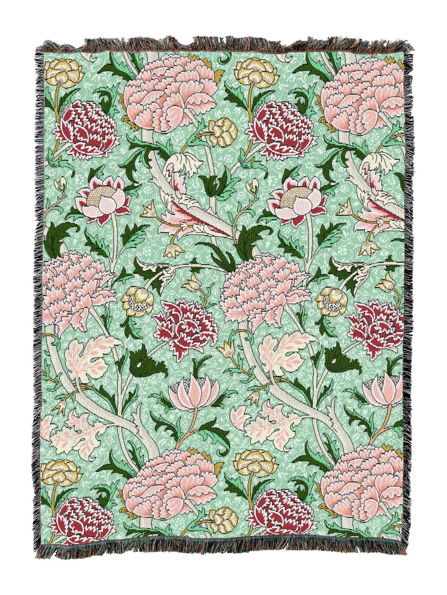 William Morris Cray Sage Blanket
