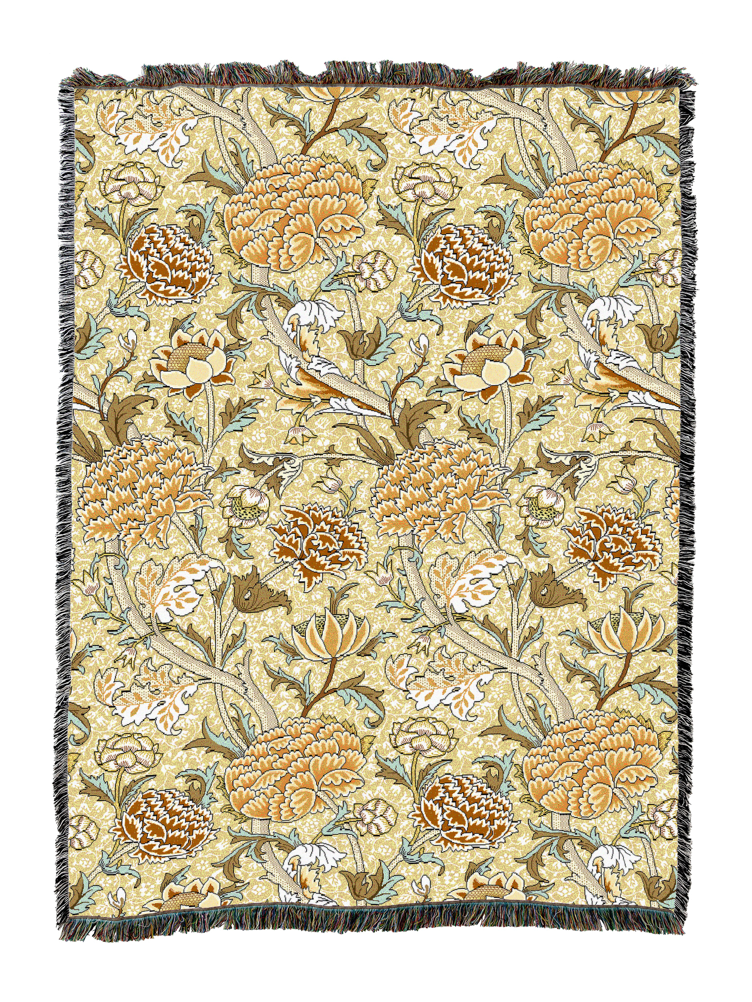 William Morris Cray Butterscotch Blanket XL