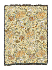 William Morris Cray Butterscotch Blanket XL