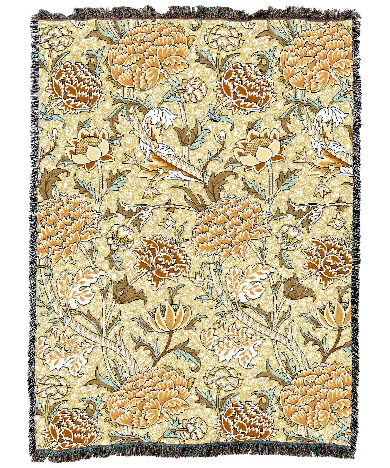 William Morris Cray Butterscotch Blanket