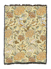 William Morris Cray Butterscotch Blanket