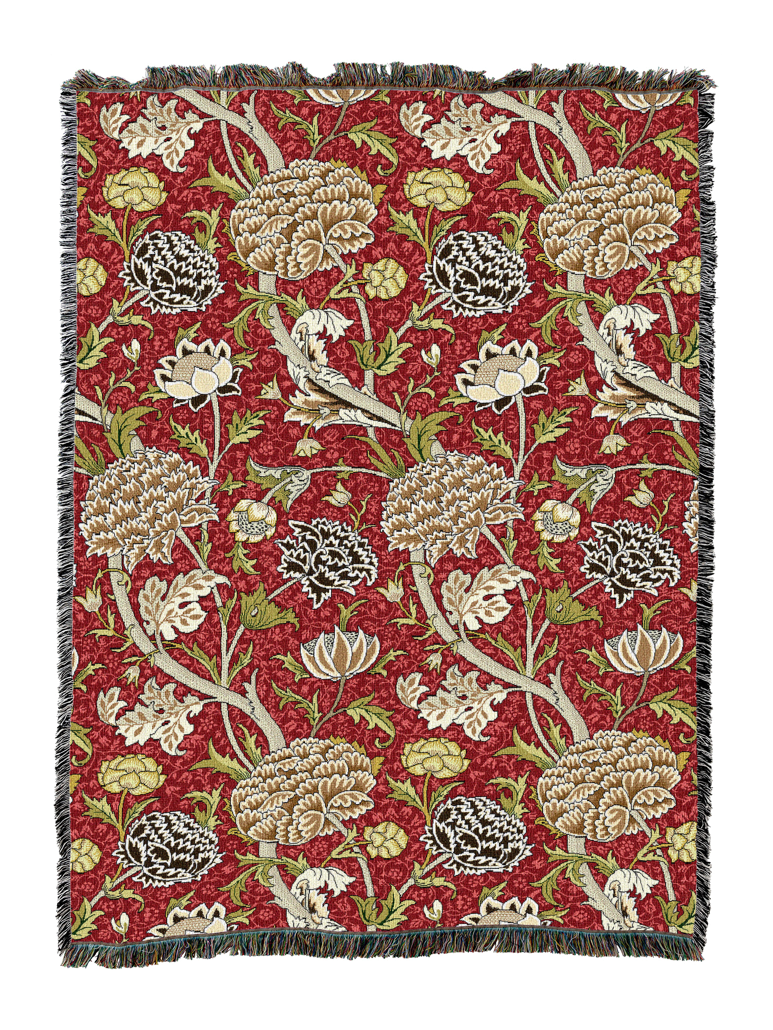 William Morris Cray Cardinal Blanket XL