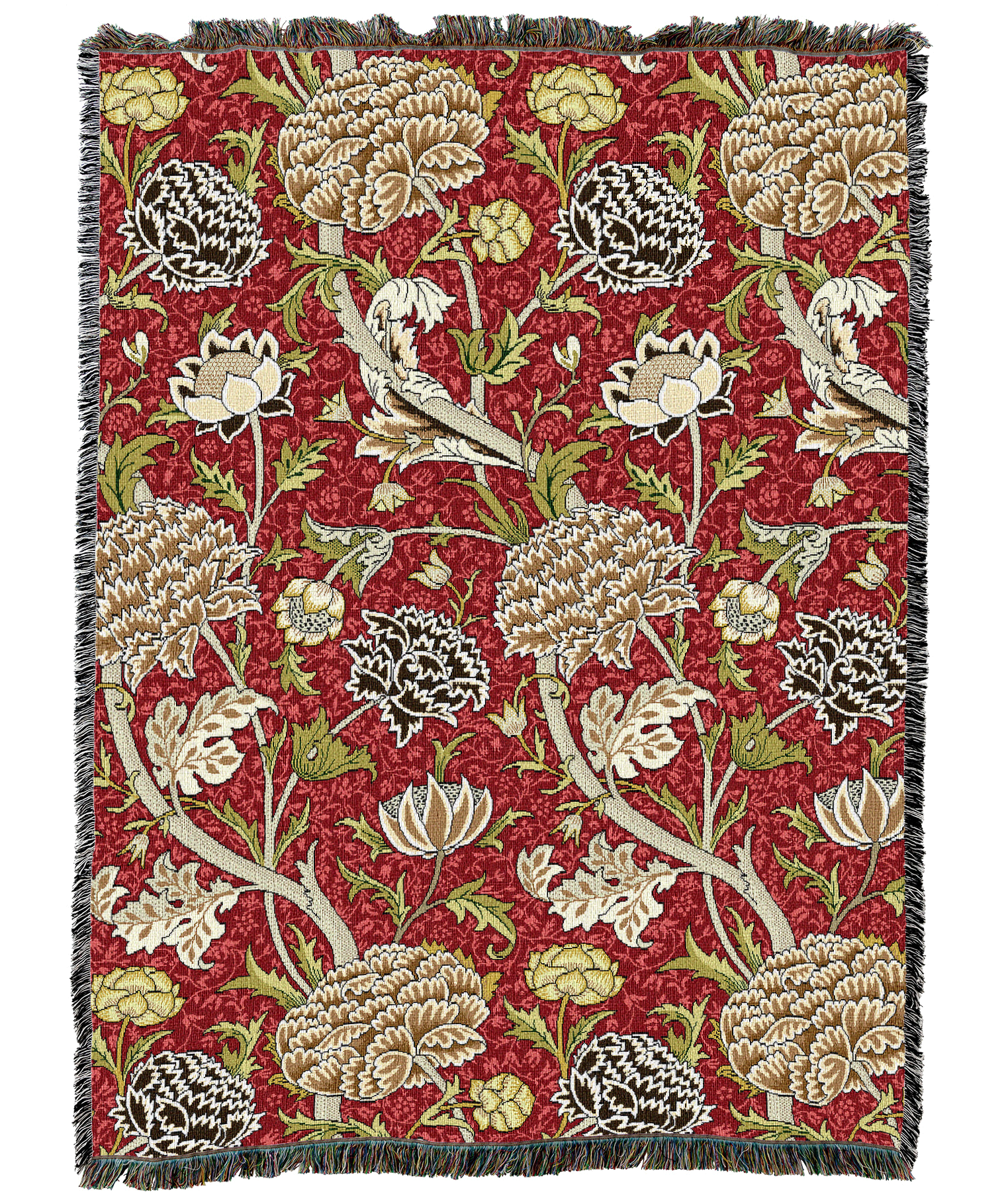 William Morris Cray Cardinal Blanket