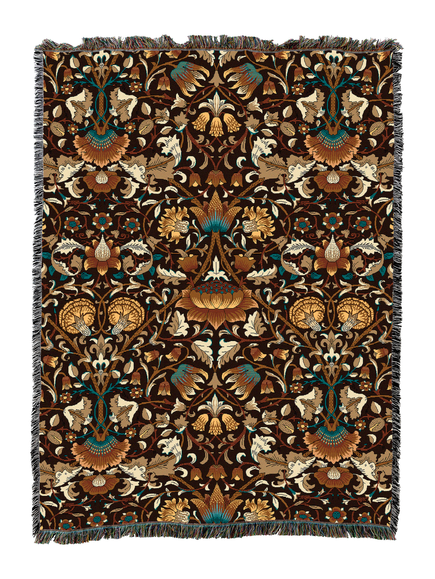 William Morris Lodden Sienna Blanket XL