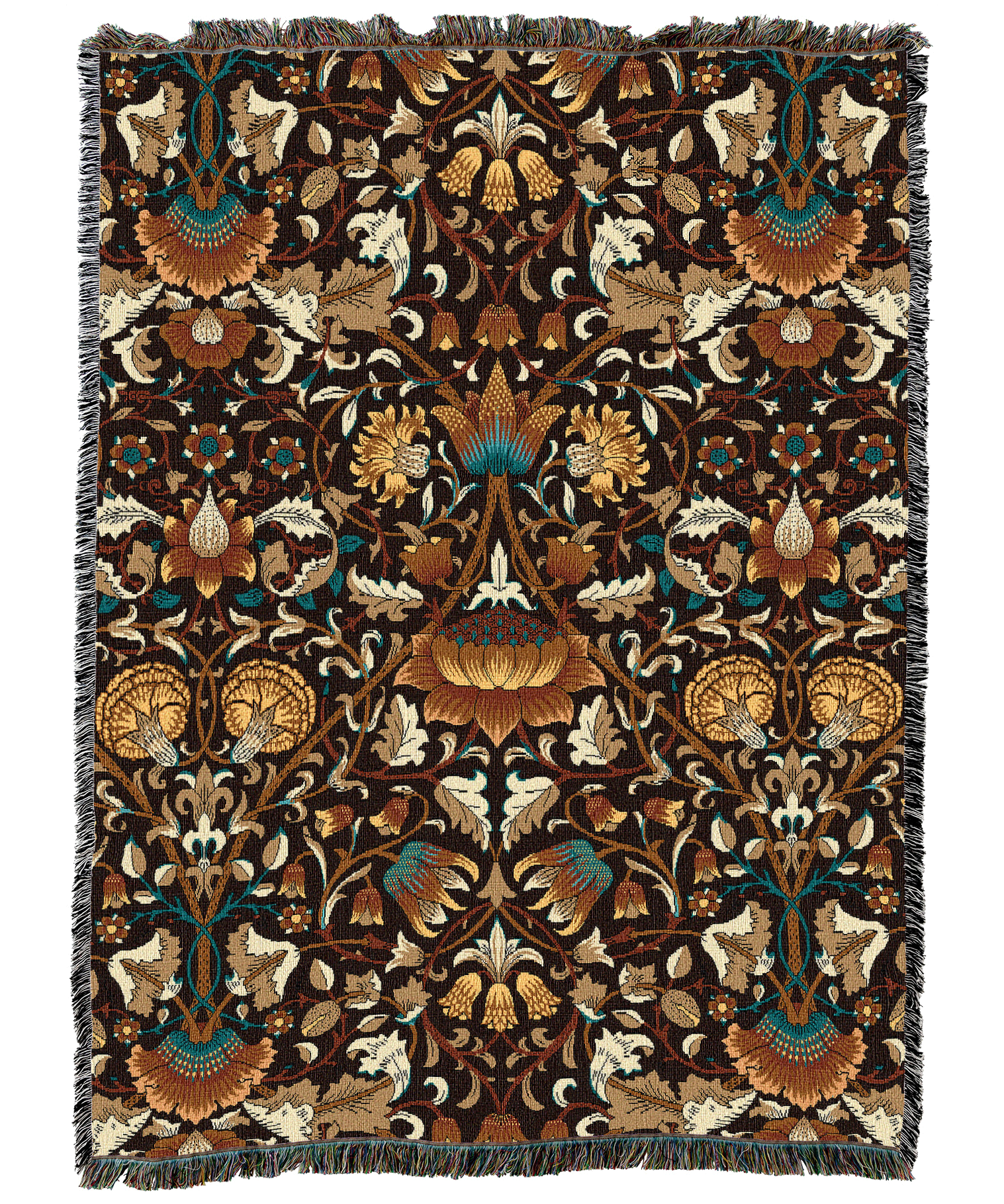 William Morris Lodden Sienna Blanket