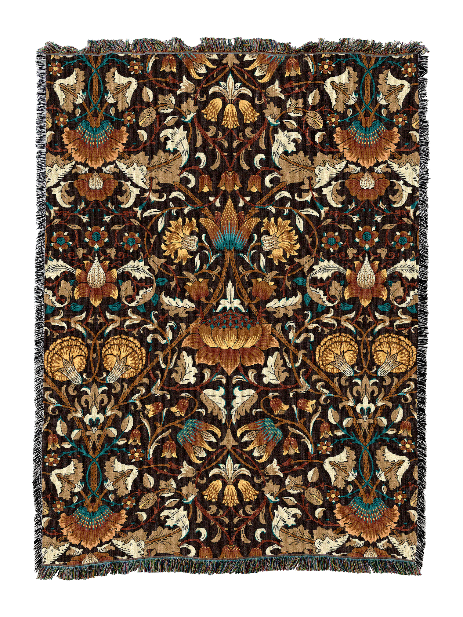 William Morris Lodden Sienna Blanket