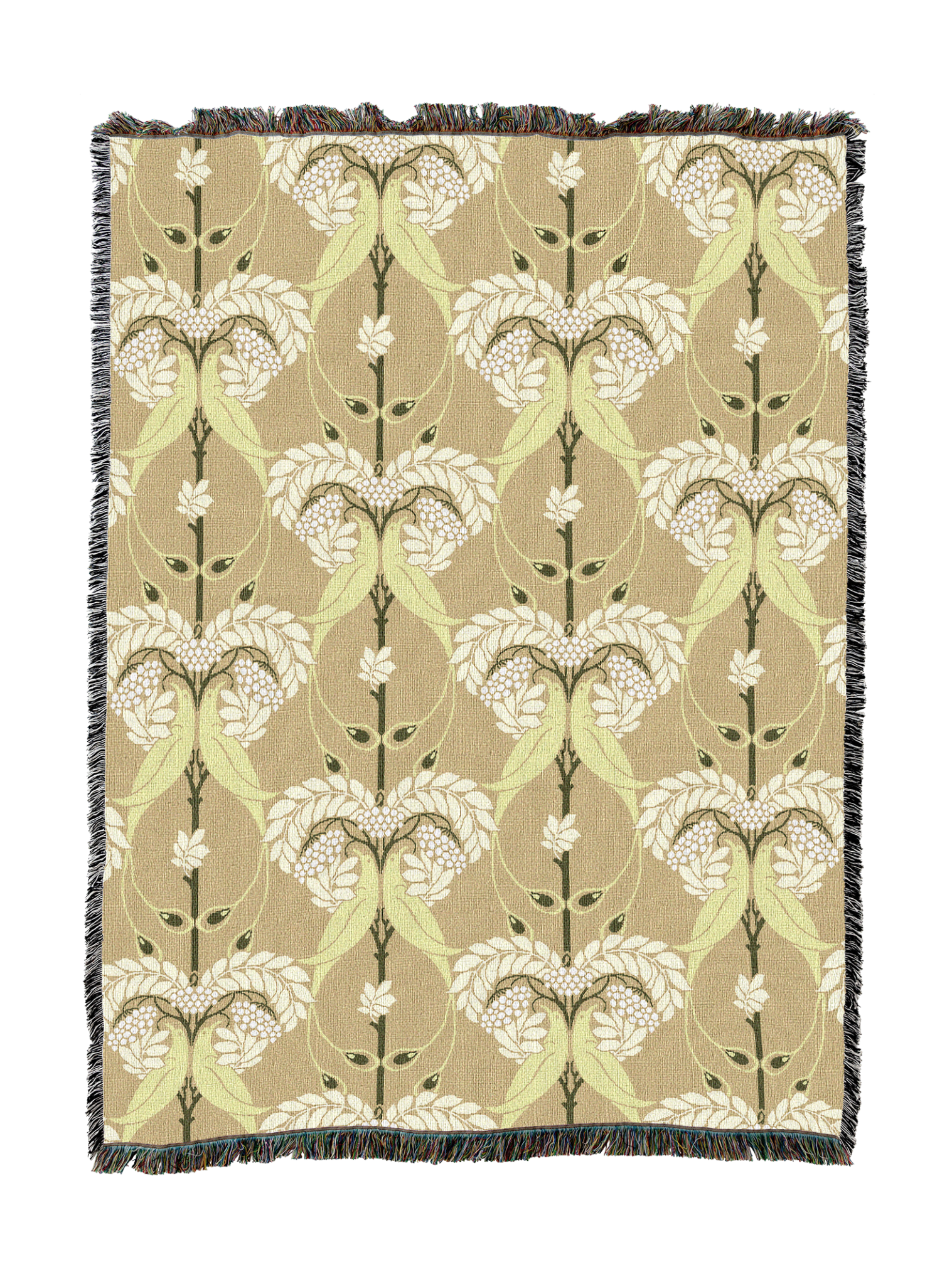 Cfa Voysey Rowan Tree Wheaten Blanket