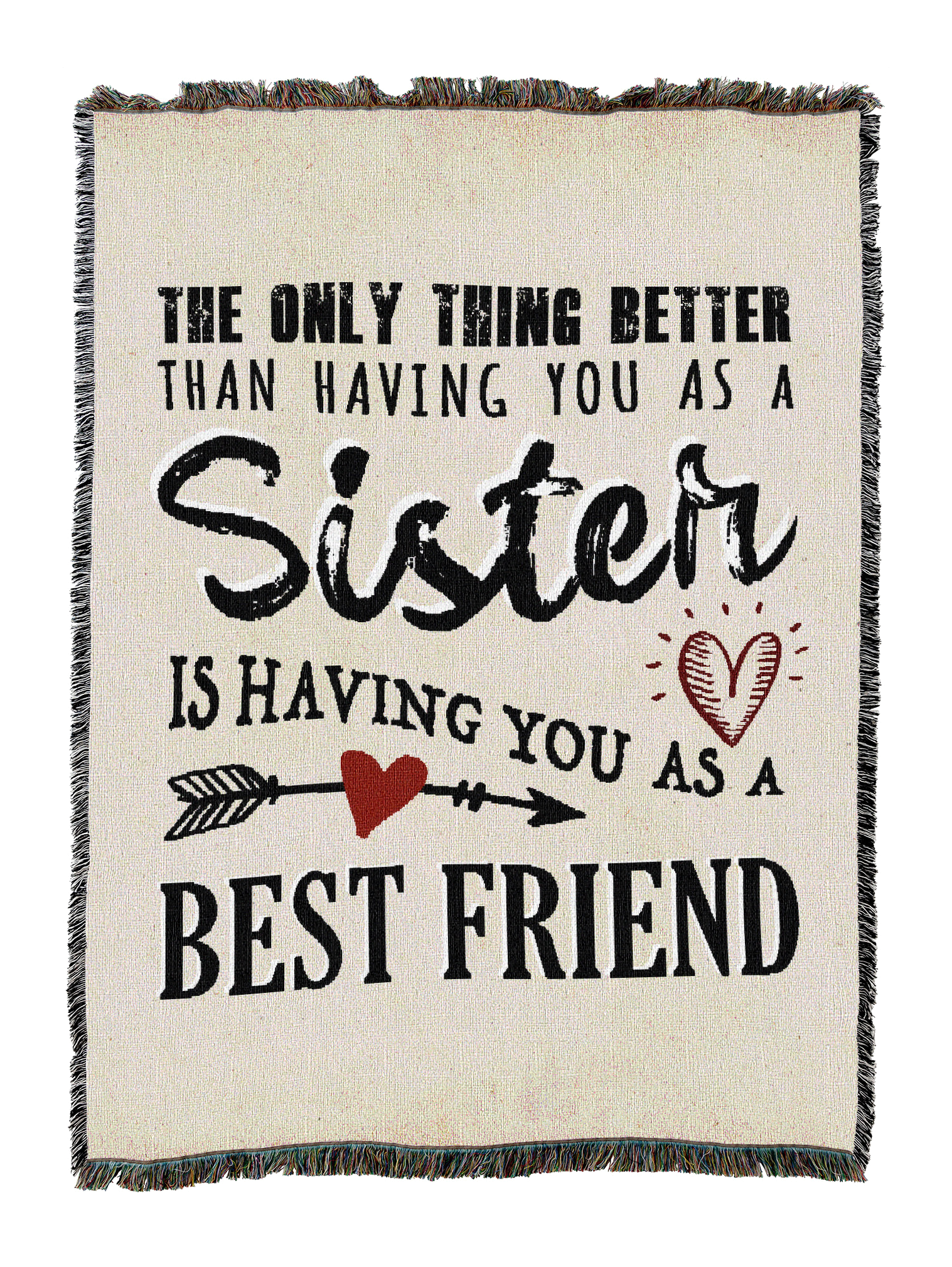 Only Thing Better Sister Friend Blanket
