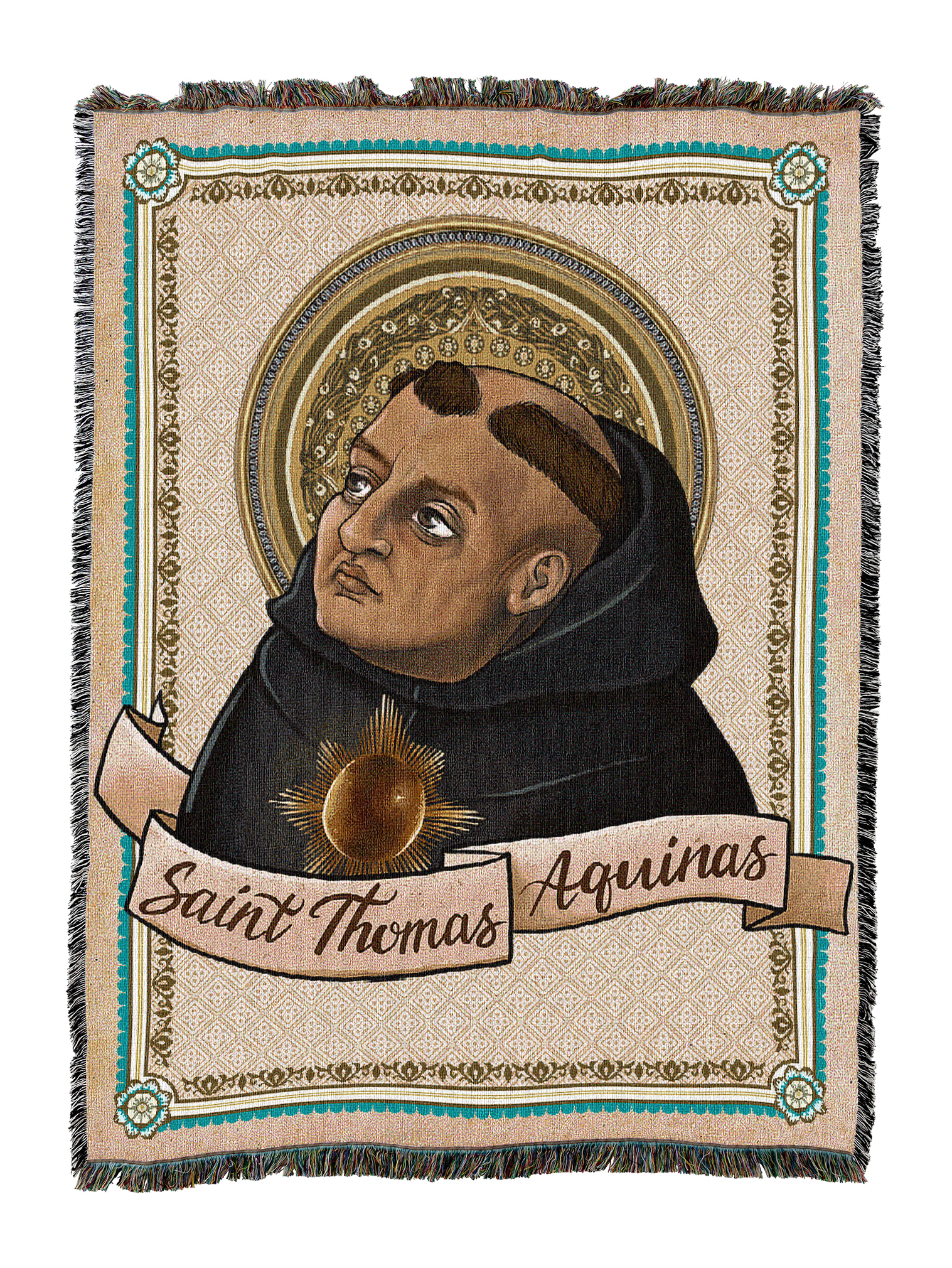 Thomas Aquinas Card Blanket