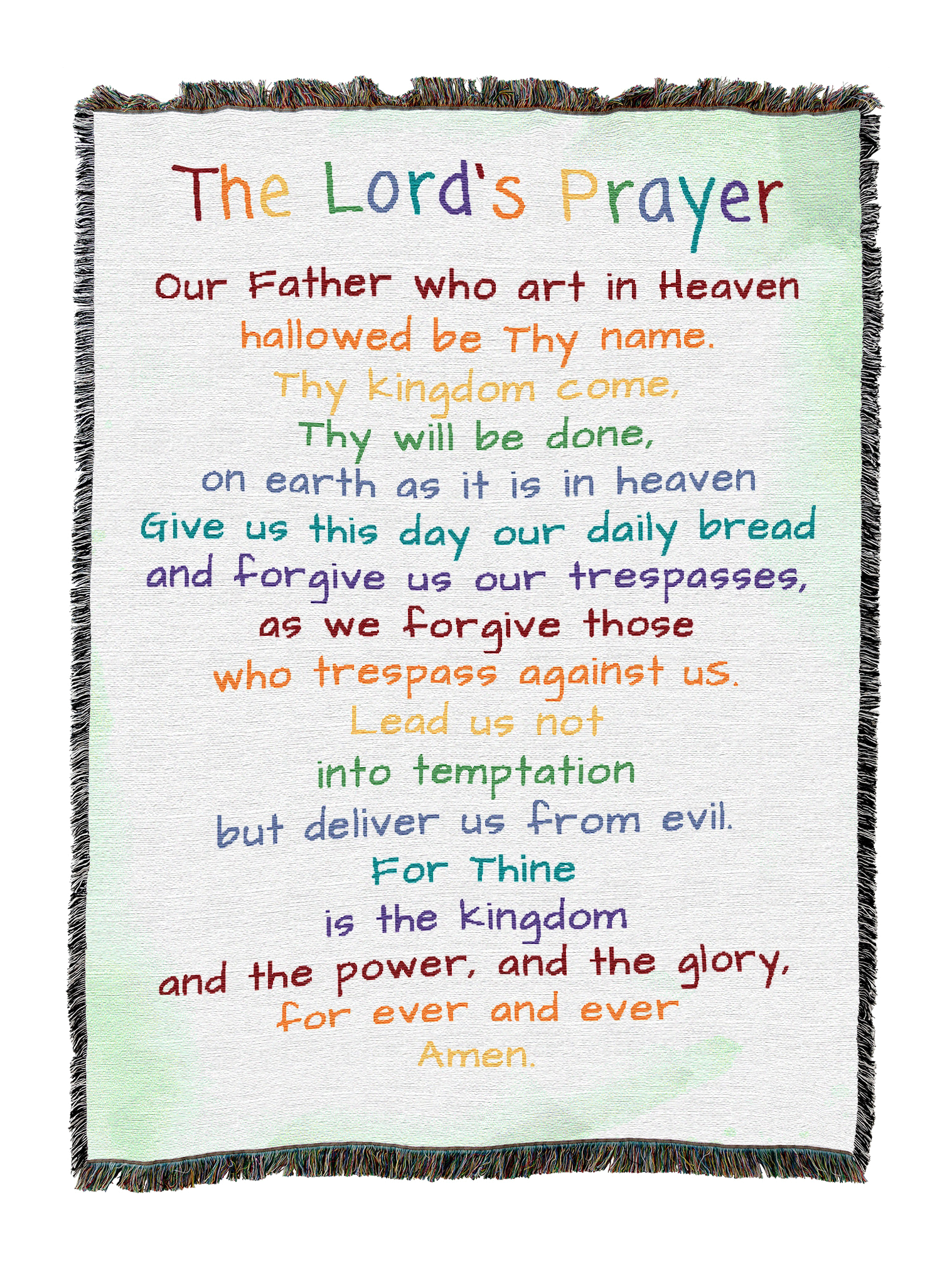 Lords Prayer Blanket