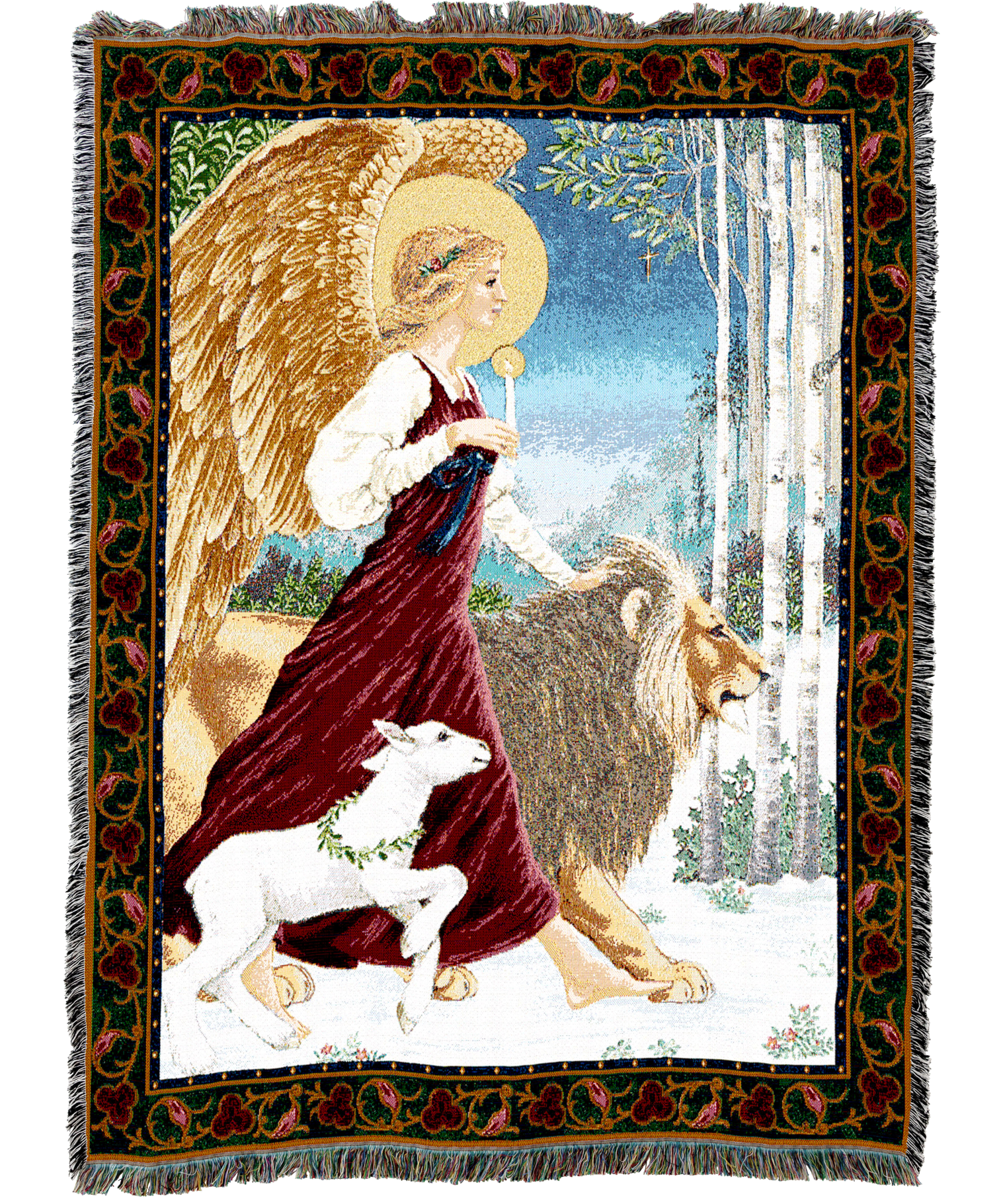 Angel and Lamb Blanket