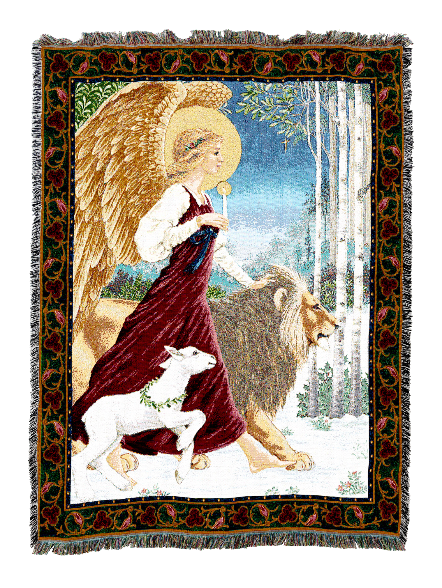 Angel And Lamb Blanket