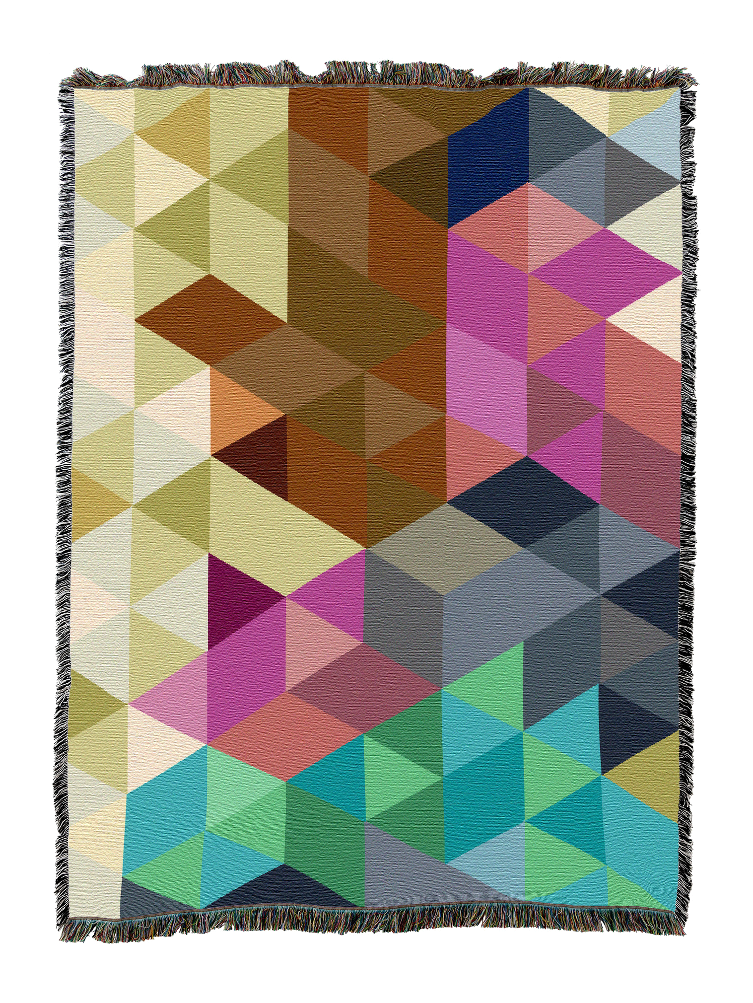 Geo Prism Retro Blanket