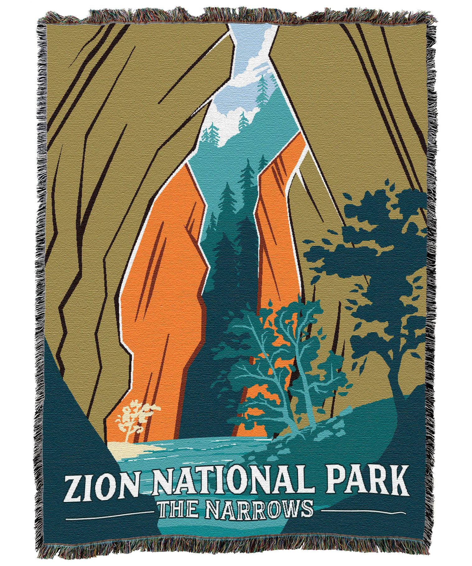 Zion National Park Narrows Blanket XL