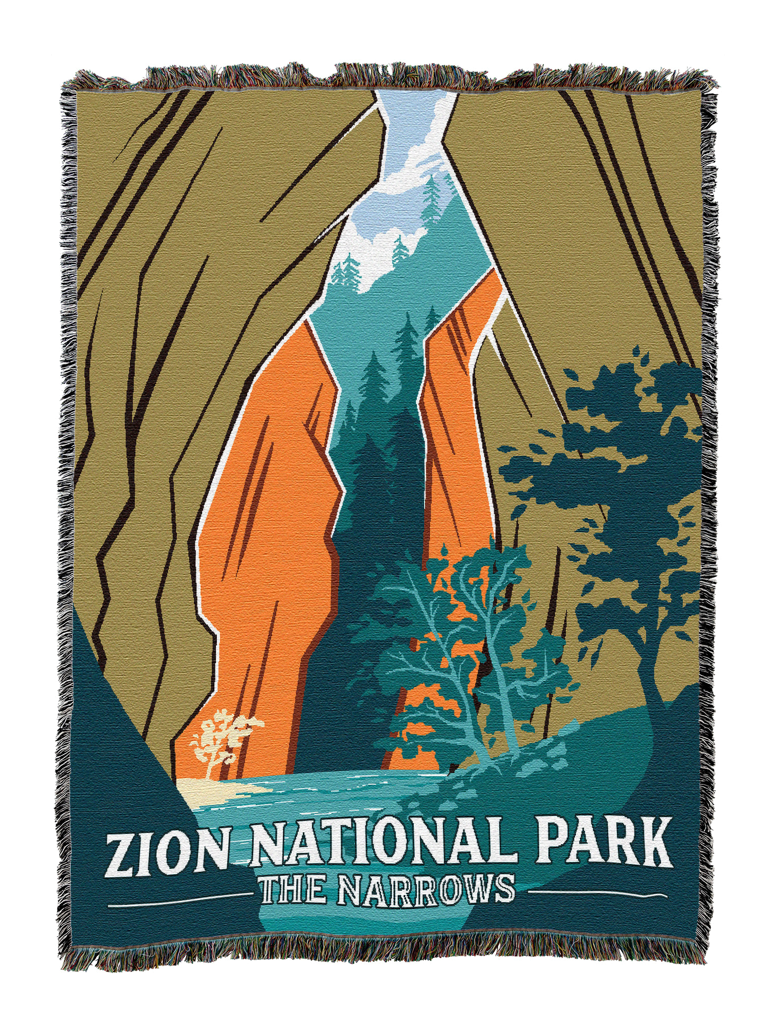 Zion National Park Narrows Blanket XL