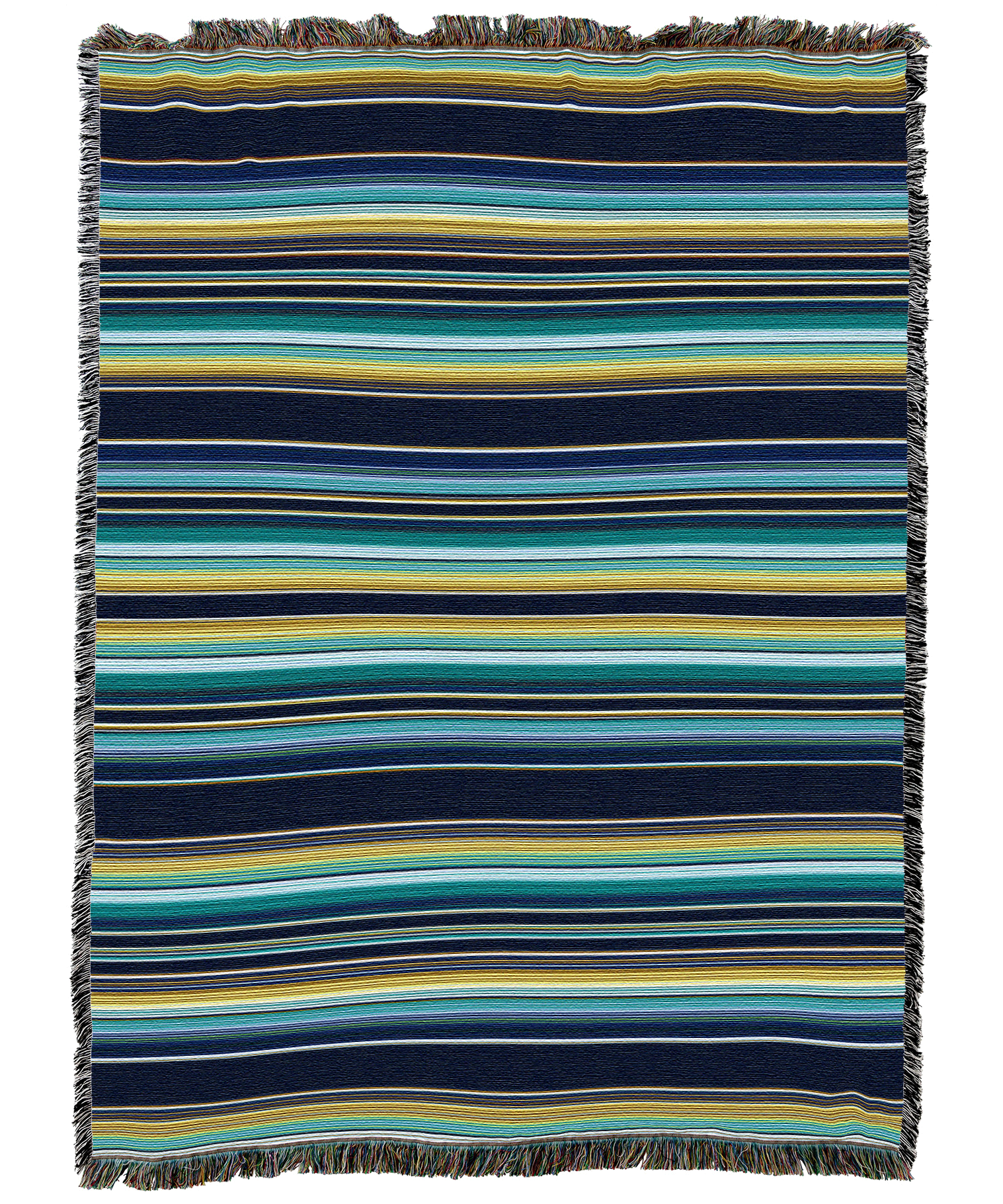 Blueberry and Lemon Stripes Blanket