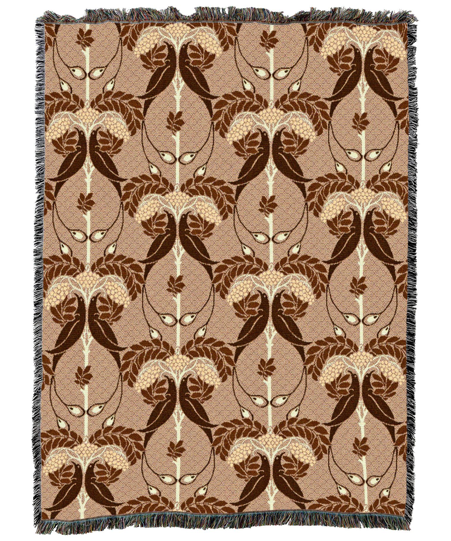 Cfa Voysey Rowan Tree Citrus Blanket