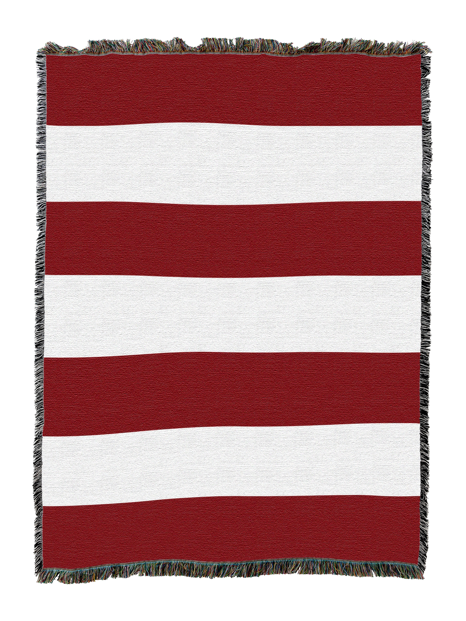 Color Block Red Blanket