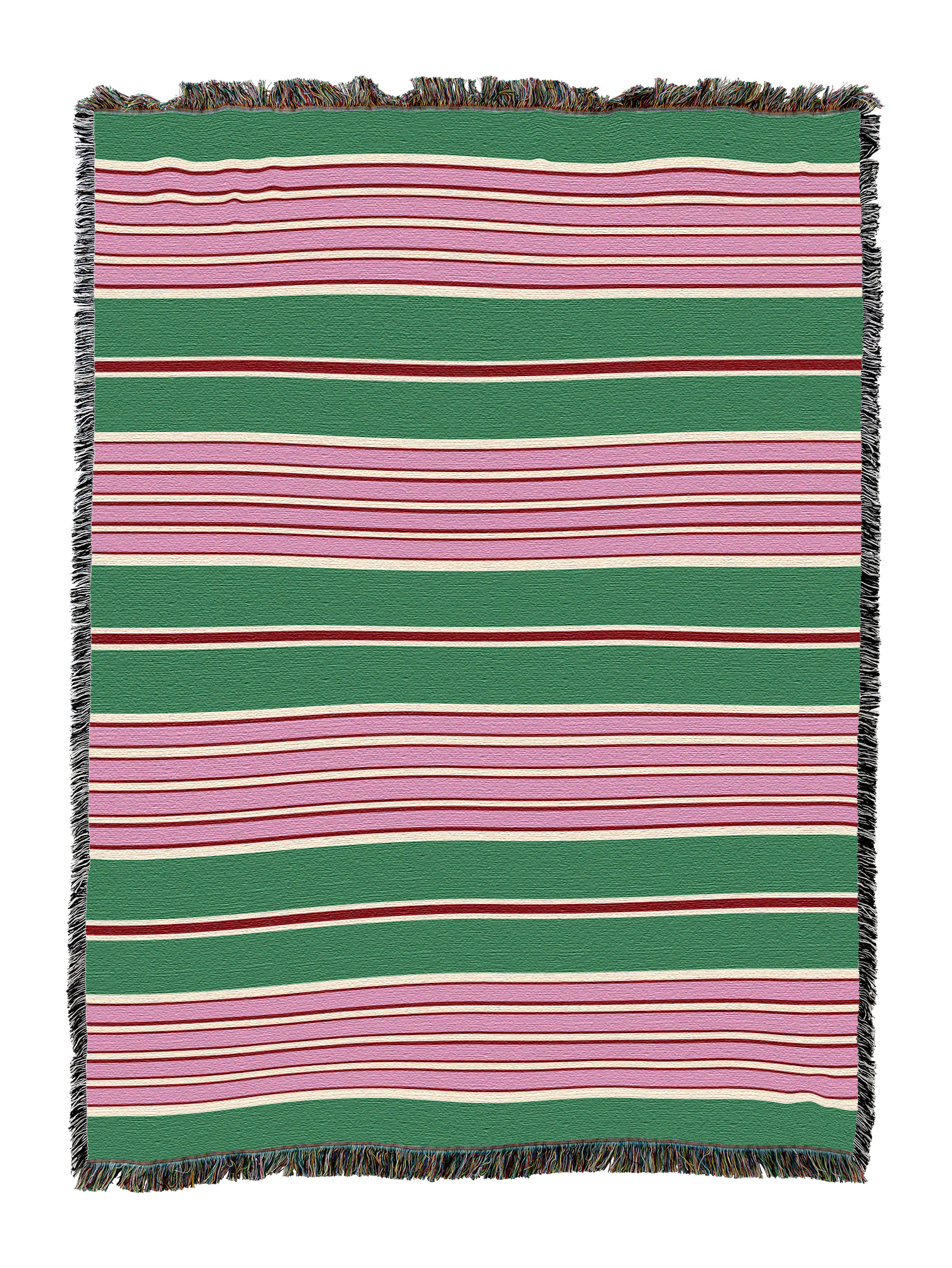 Red And Green Stripe Blanket