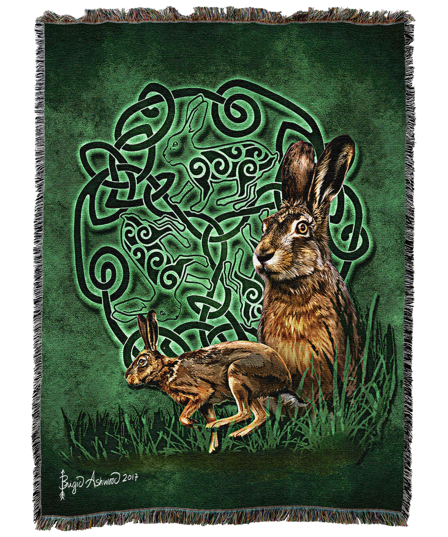 Celtic Hare Blanket
