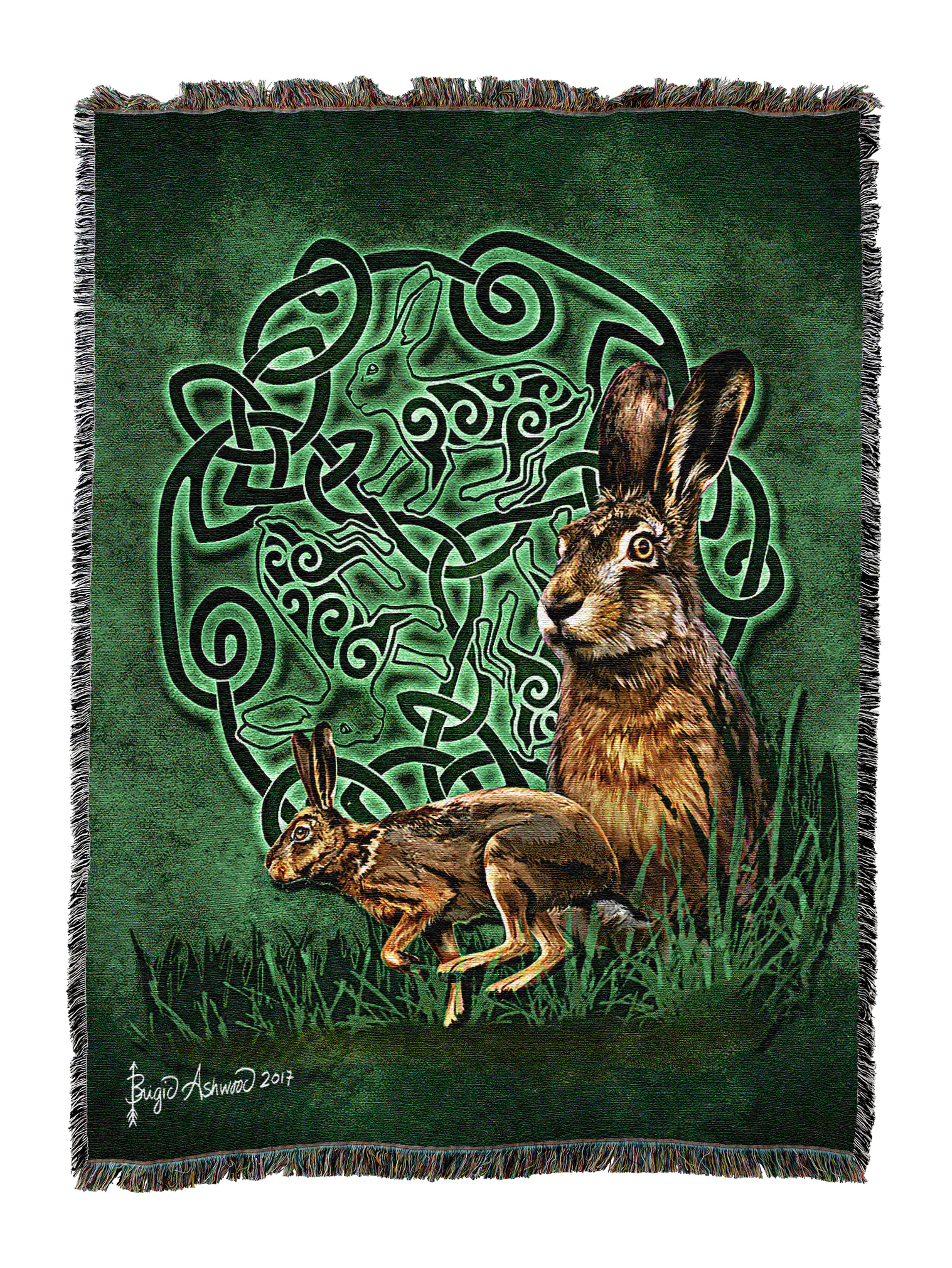 Celtic Hare Blanket