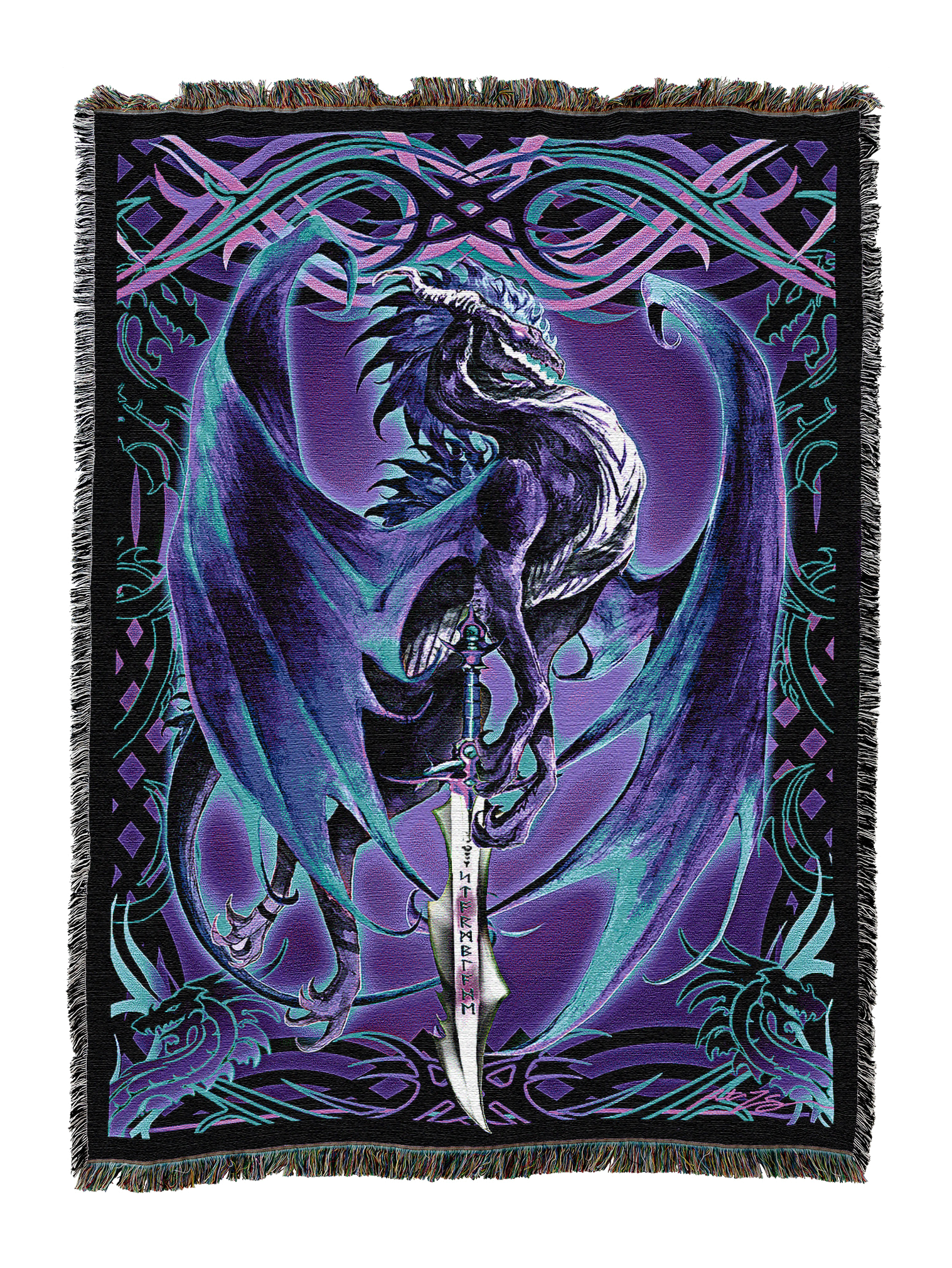 Storm Dragon Blade Blanket