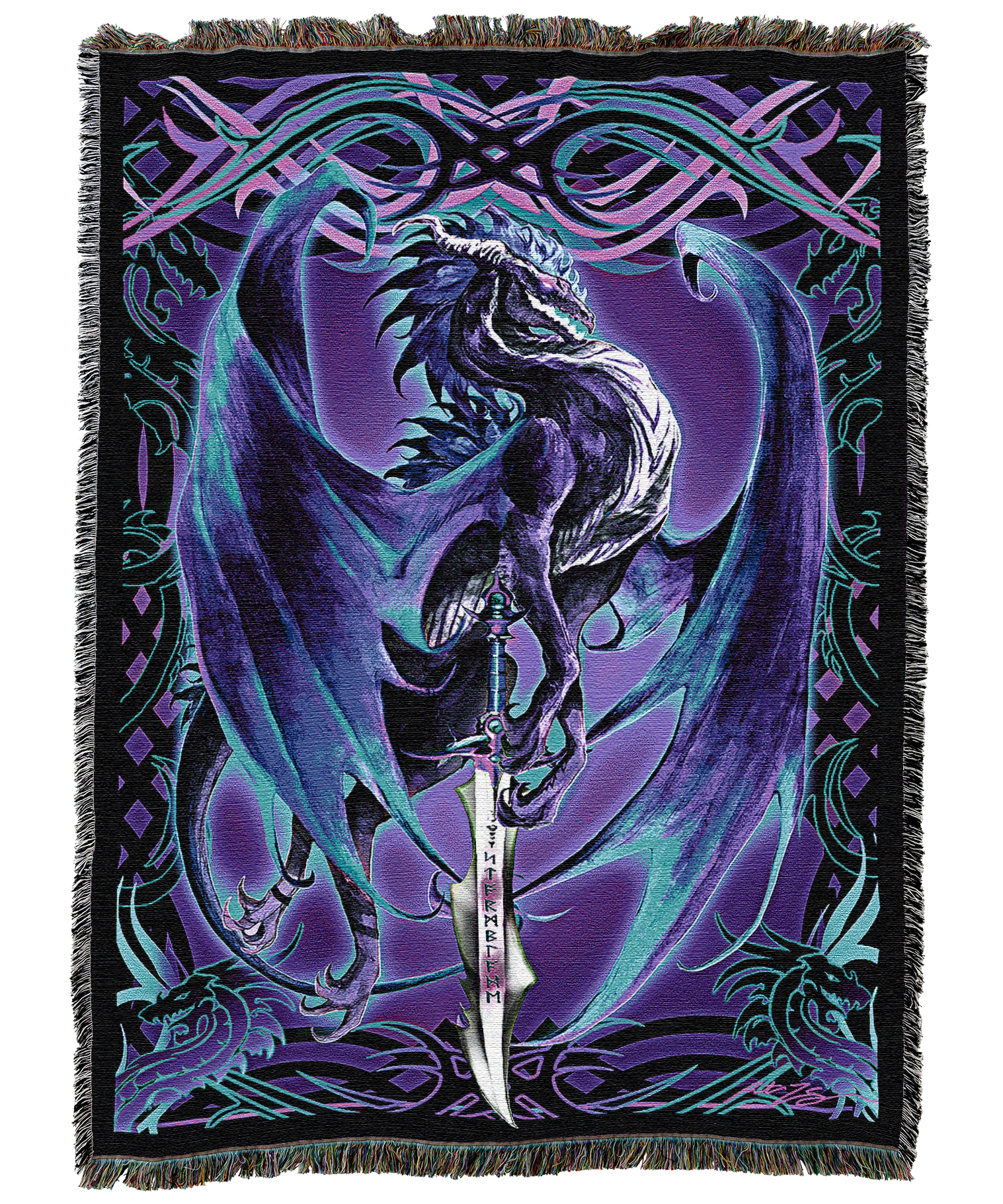 Storm Dragon Blade Blanket