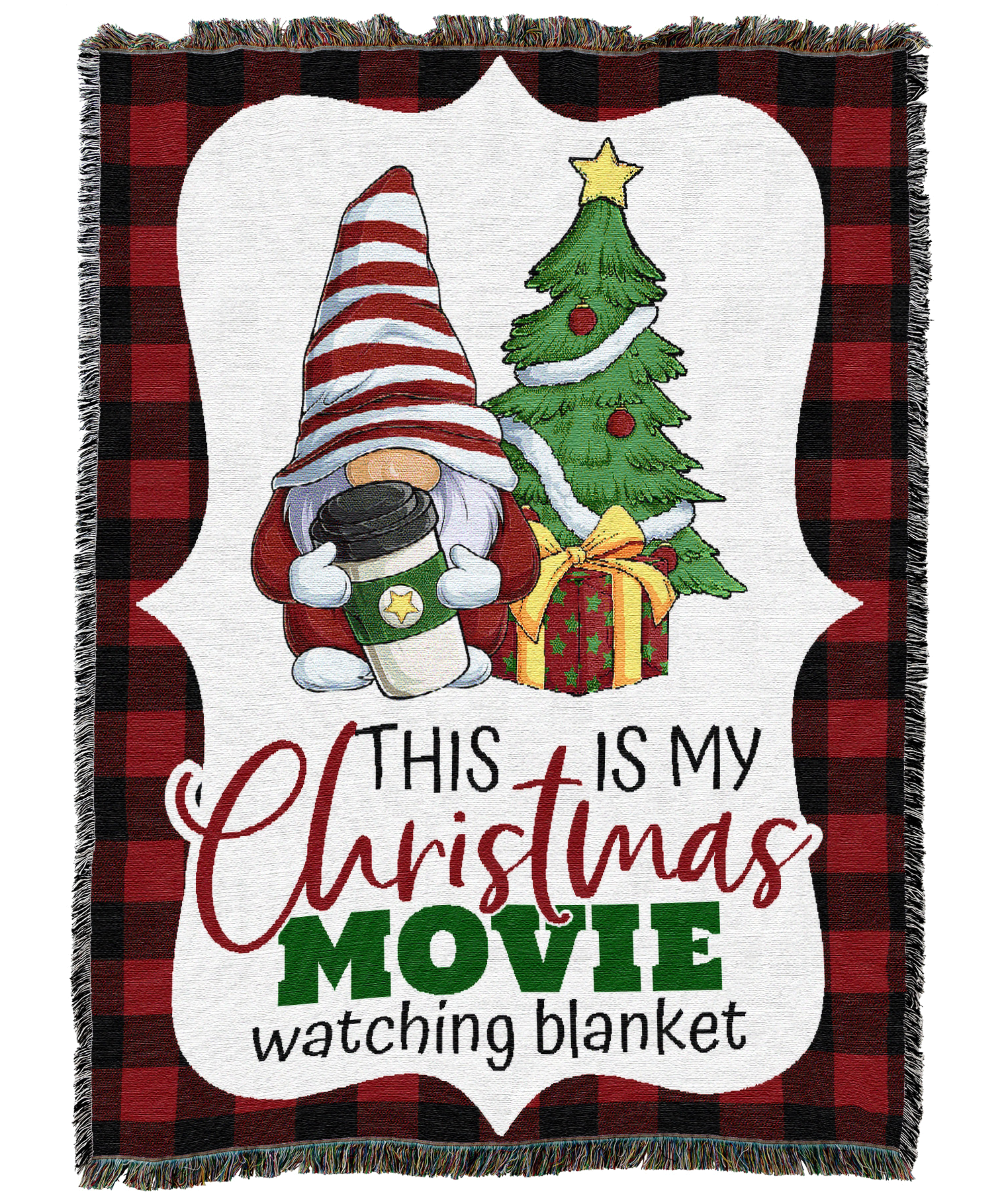 Christmas Movie Gnome Blanket