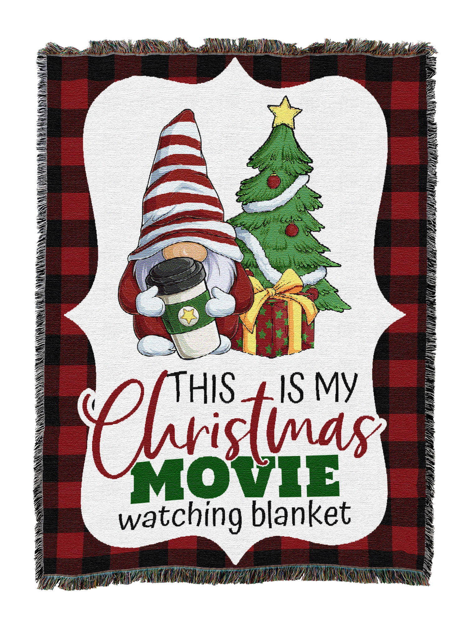 Christmas Movie Gnome Blanket