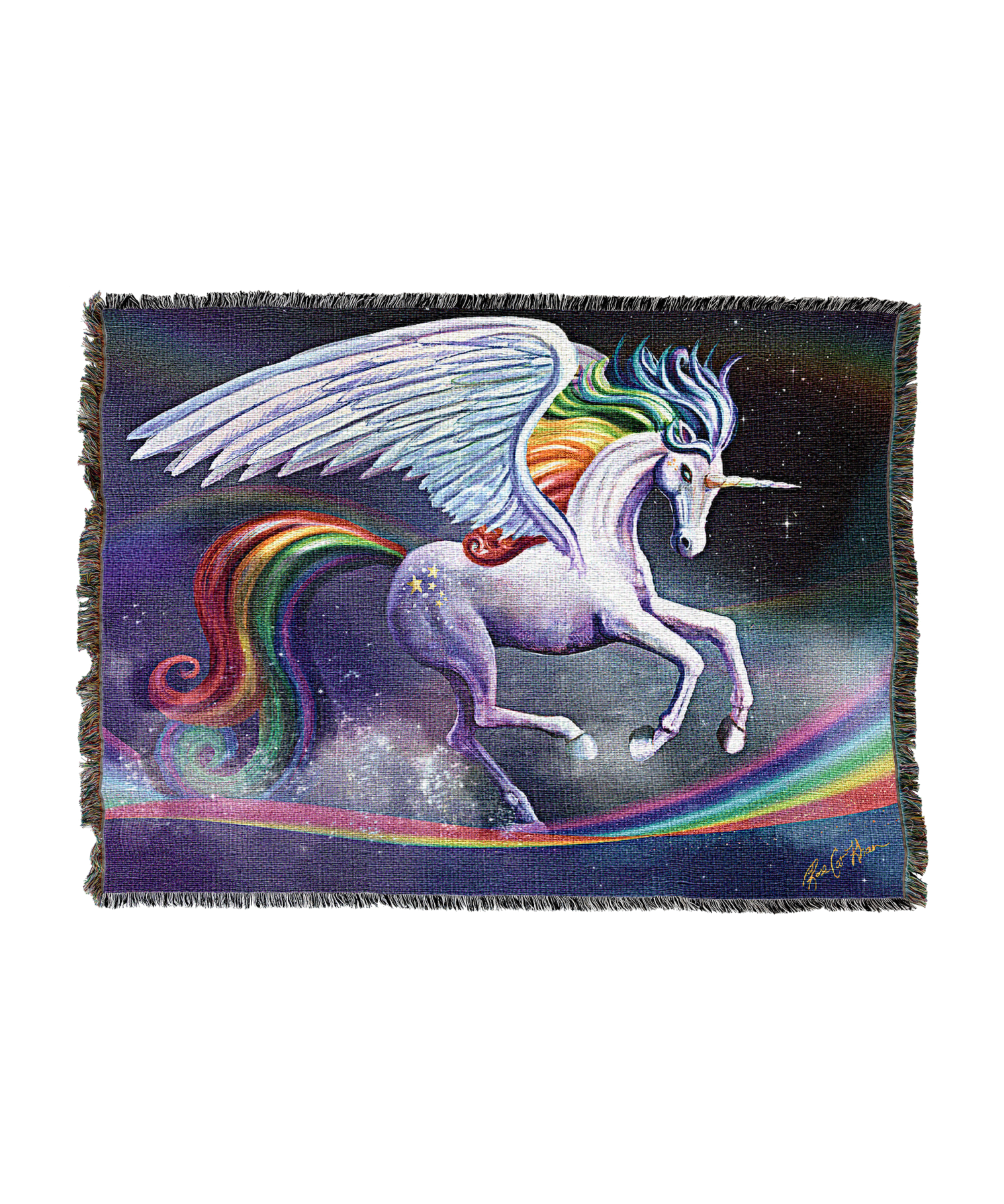 Rainbow Dancer Unicorn Blanket
