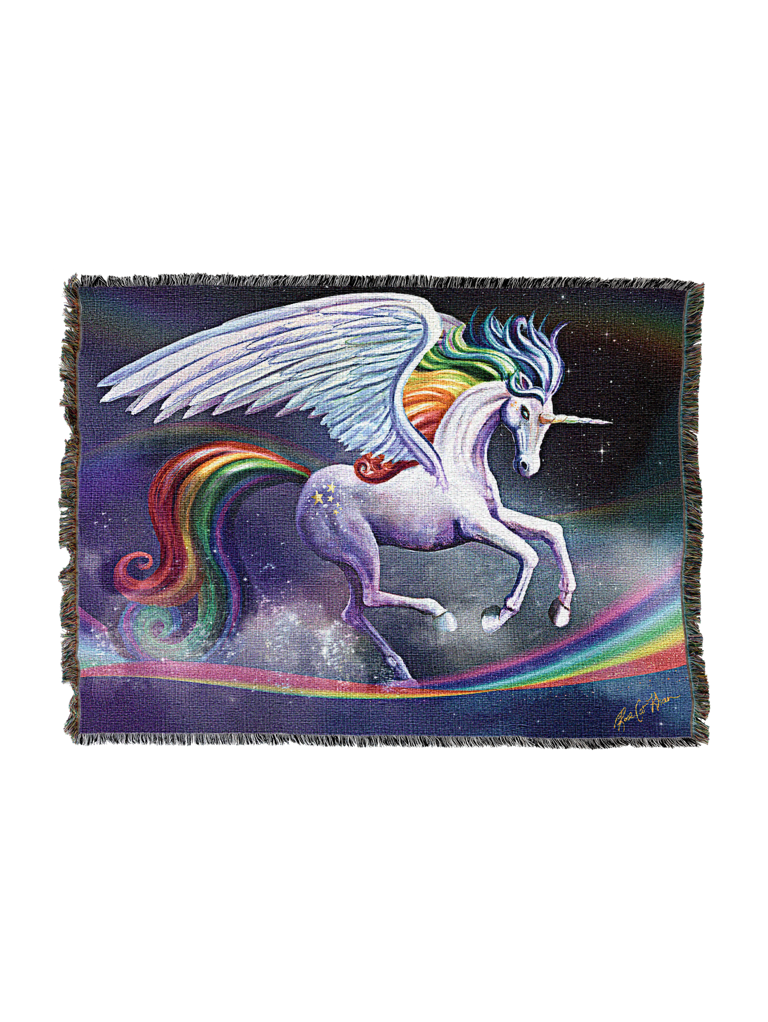 Rainbow Dancer Unicorn Blanket