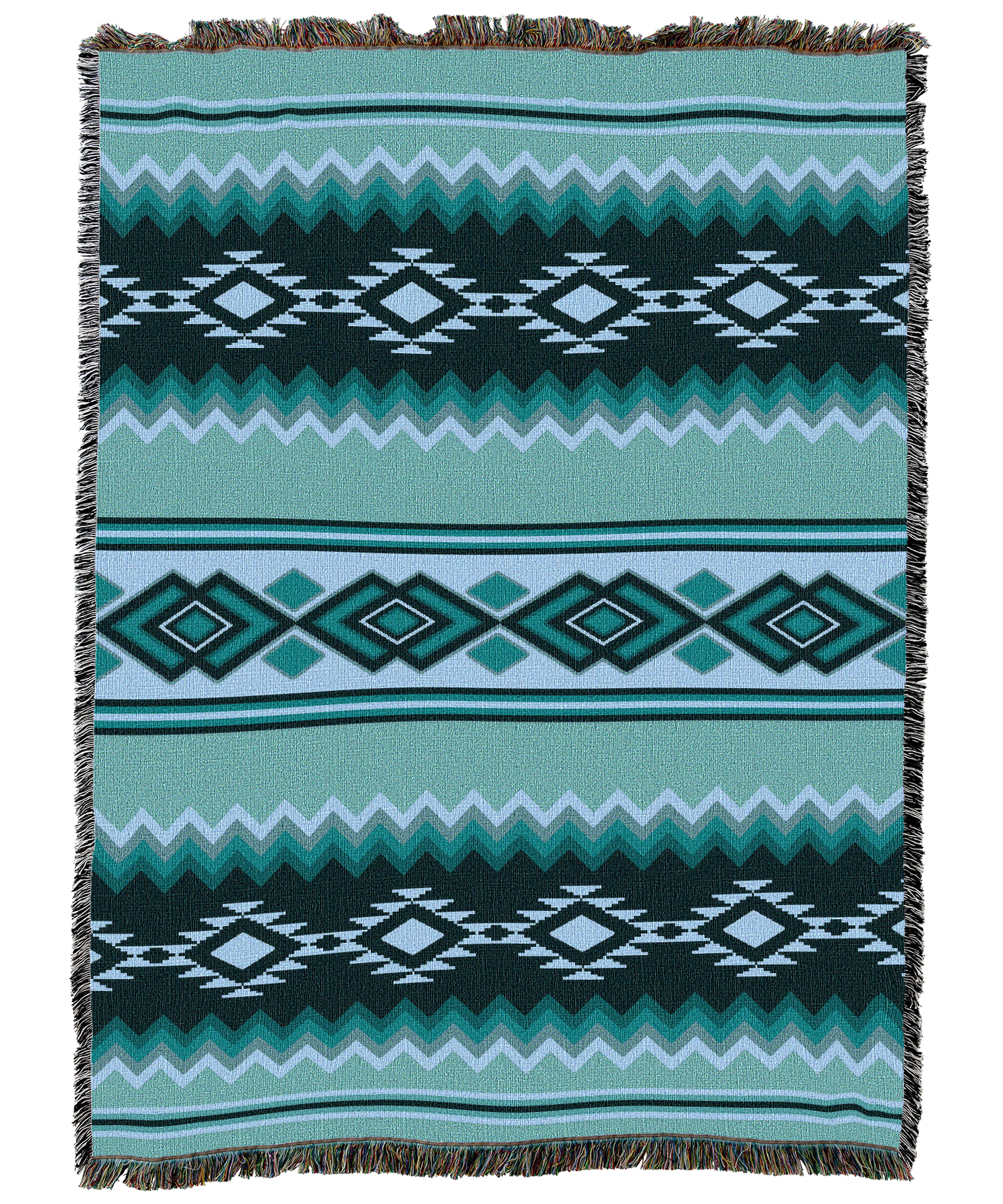 Turquoise Chevron Blanket