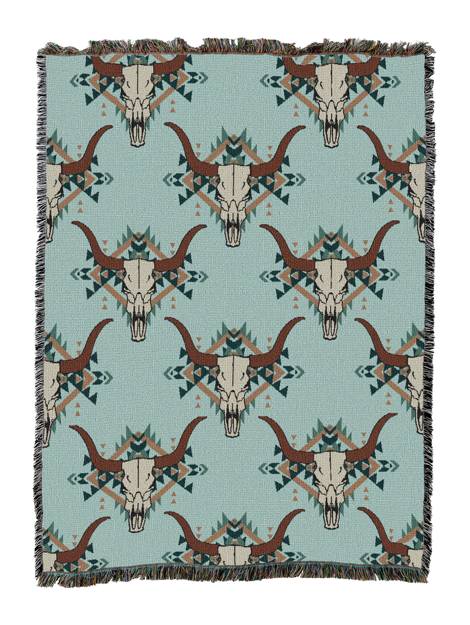 Western Skulls Blanket