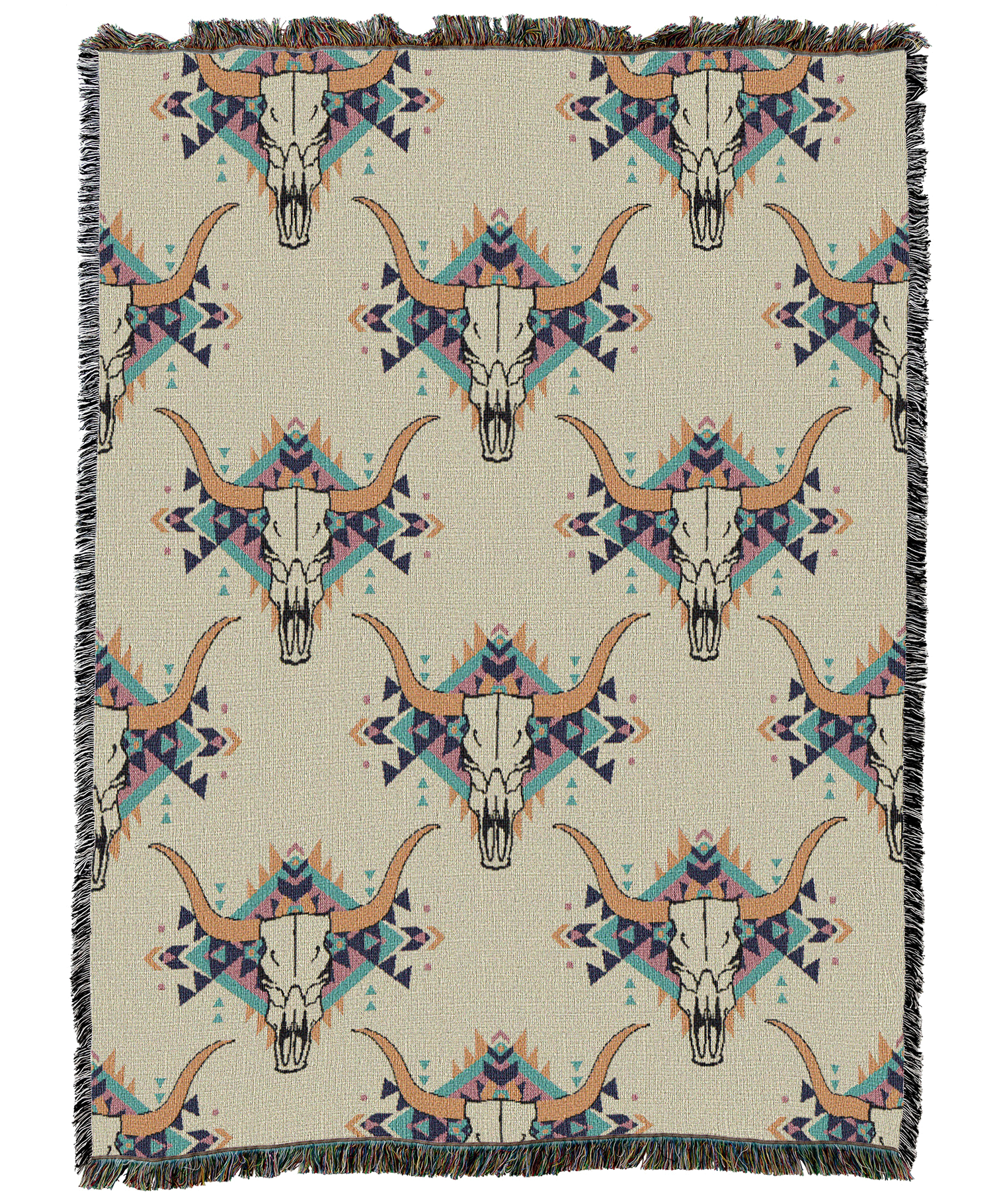 Western Skulls Blanket