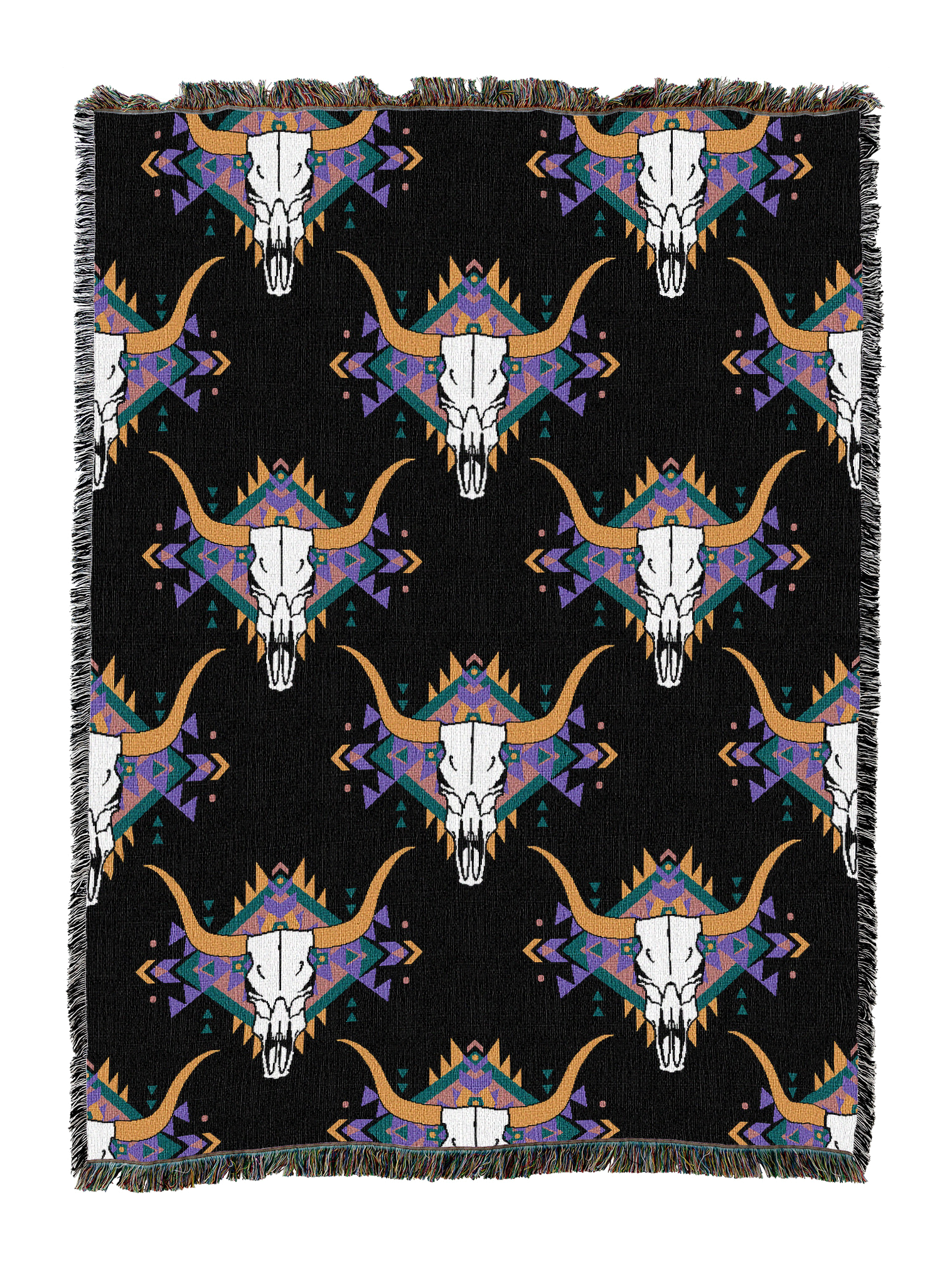 Western Skulls Blanket