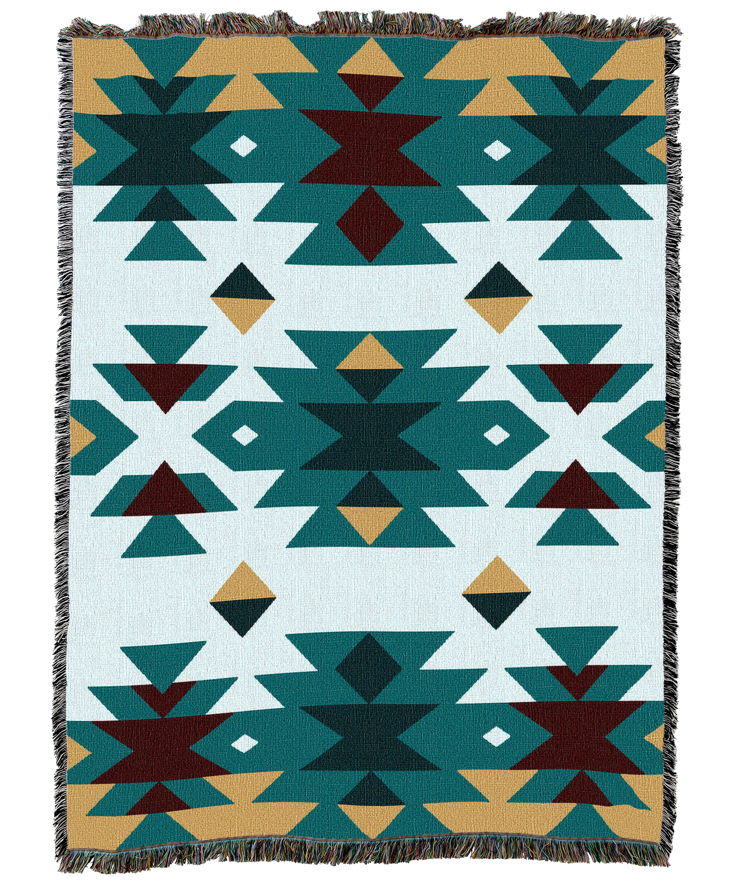 Desert Diamonds Red Blanket
