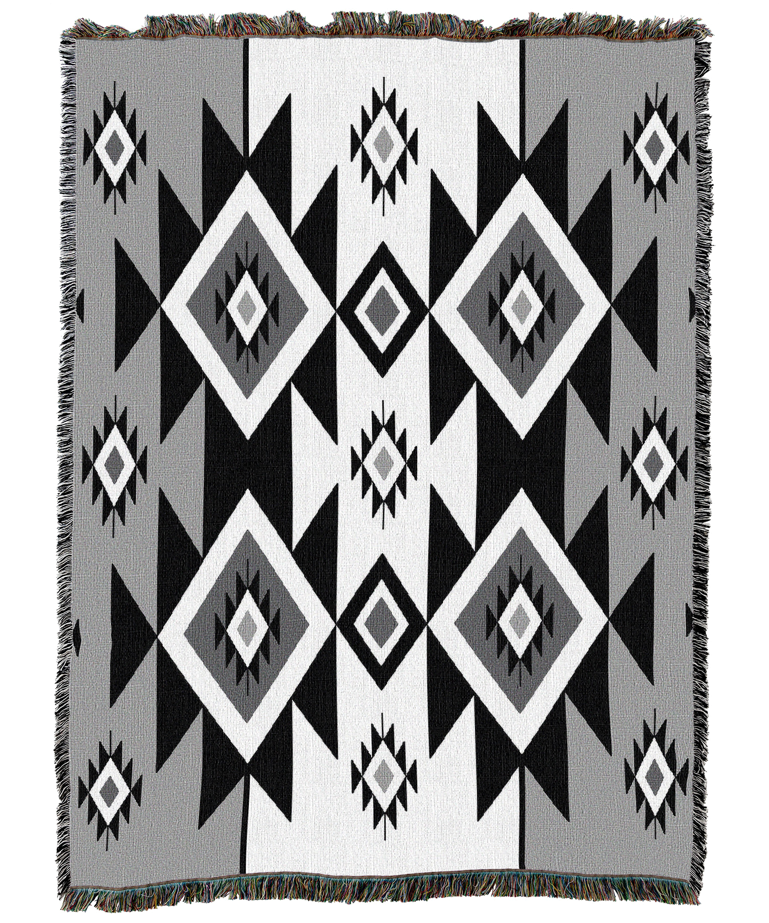 Spike Flower White Blanket