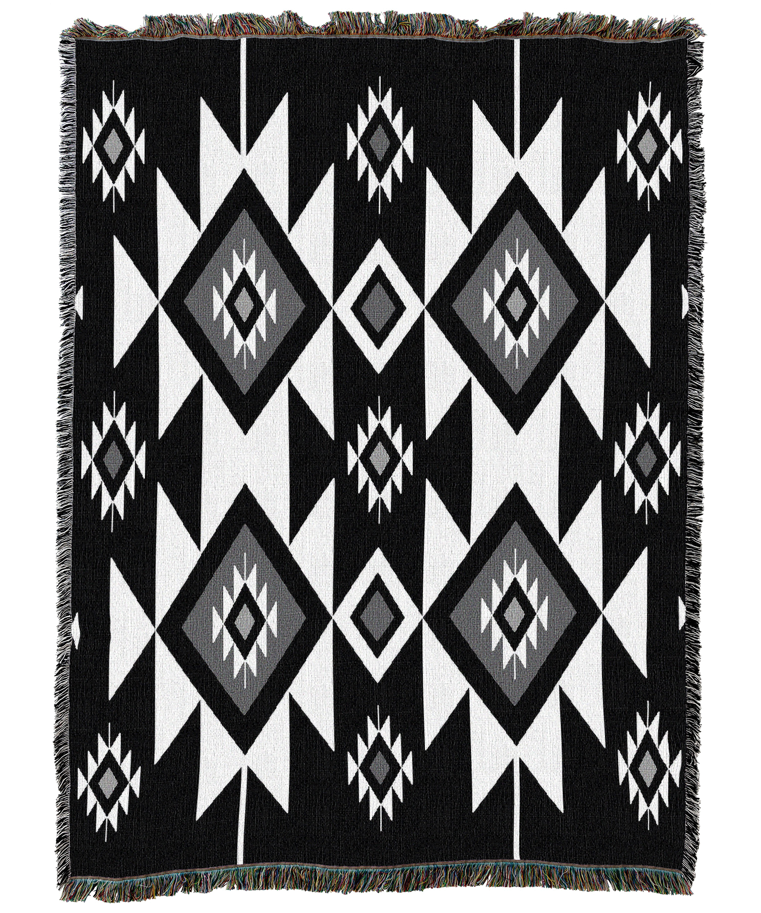 Spike Flower Black Blanket