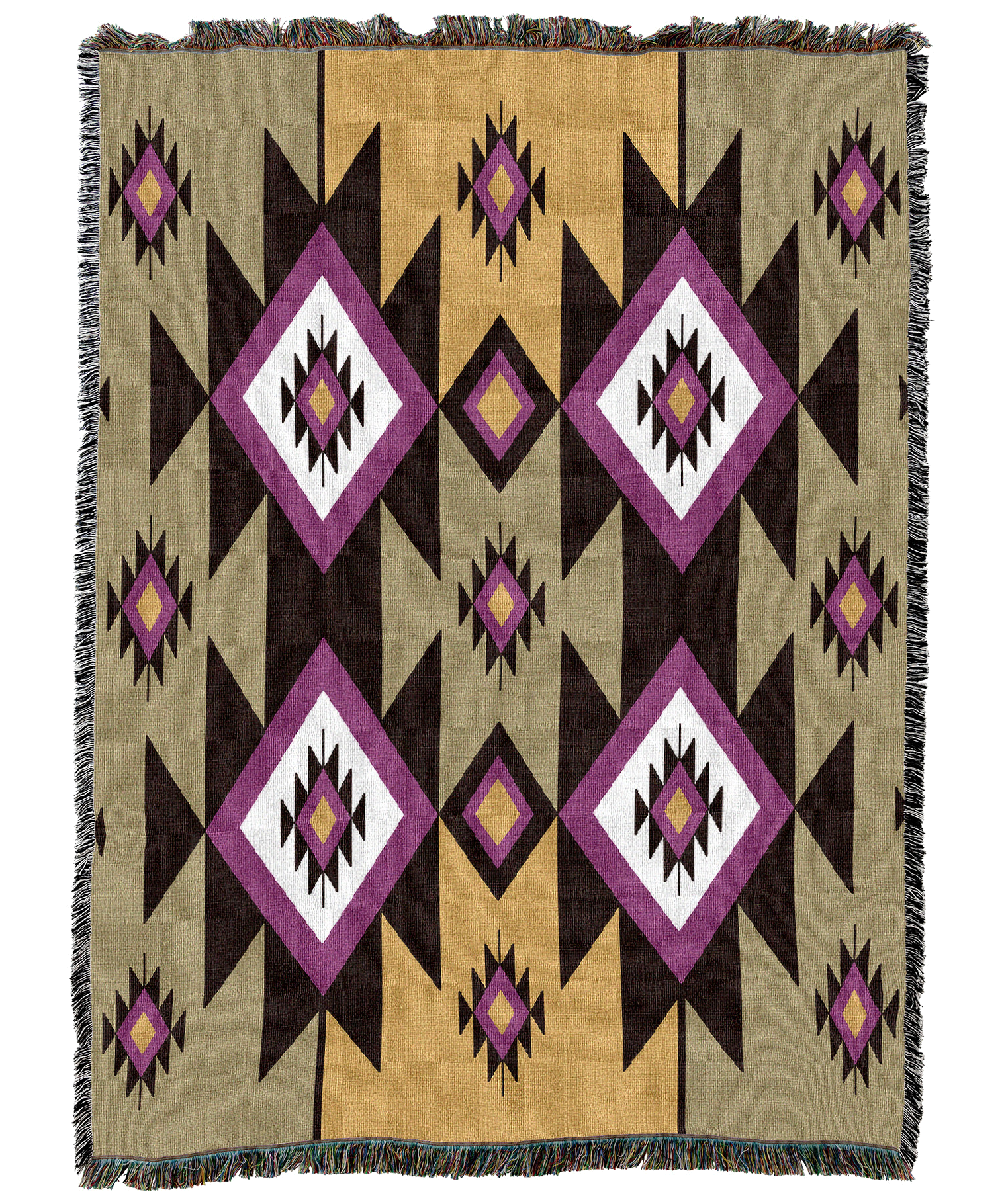 Spike Flower Purple Blanket