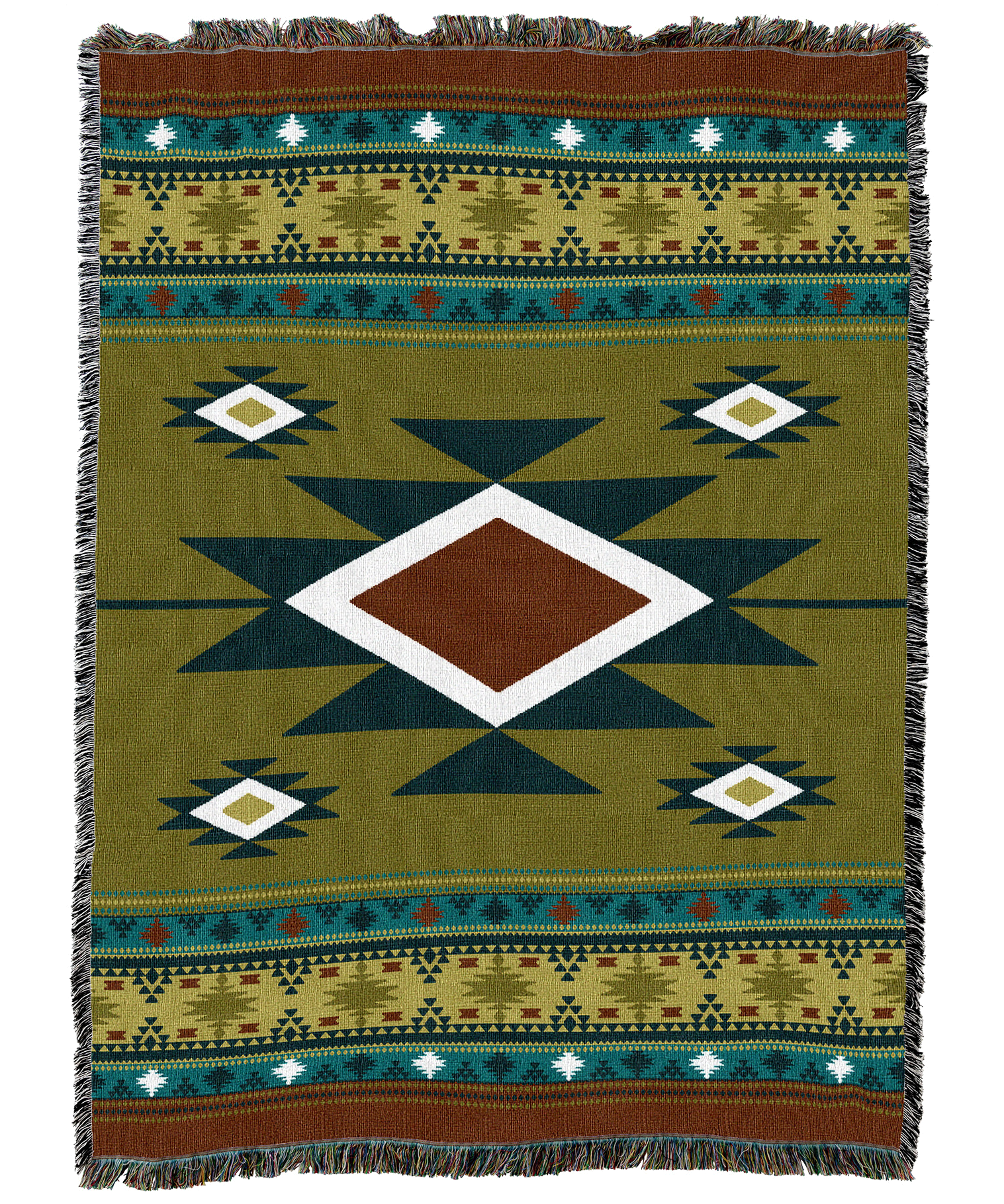 Ski Lodge Gold Blanket