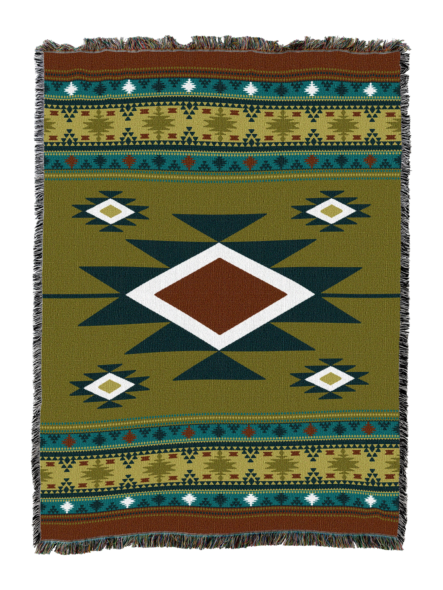 Ski Lodge Gold Blanket