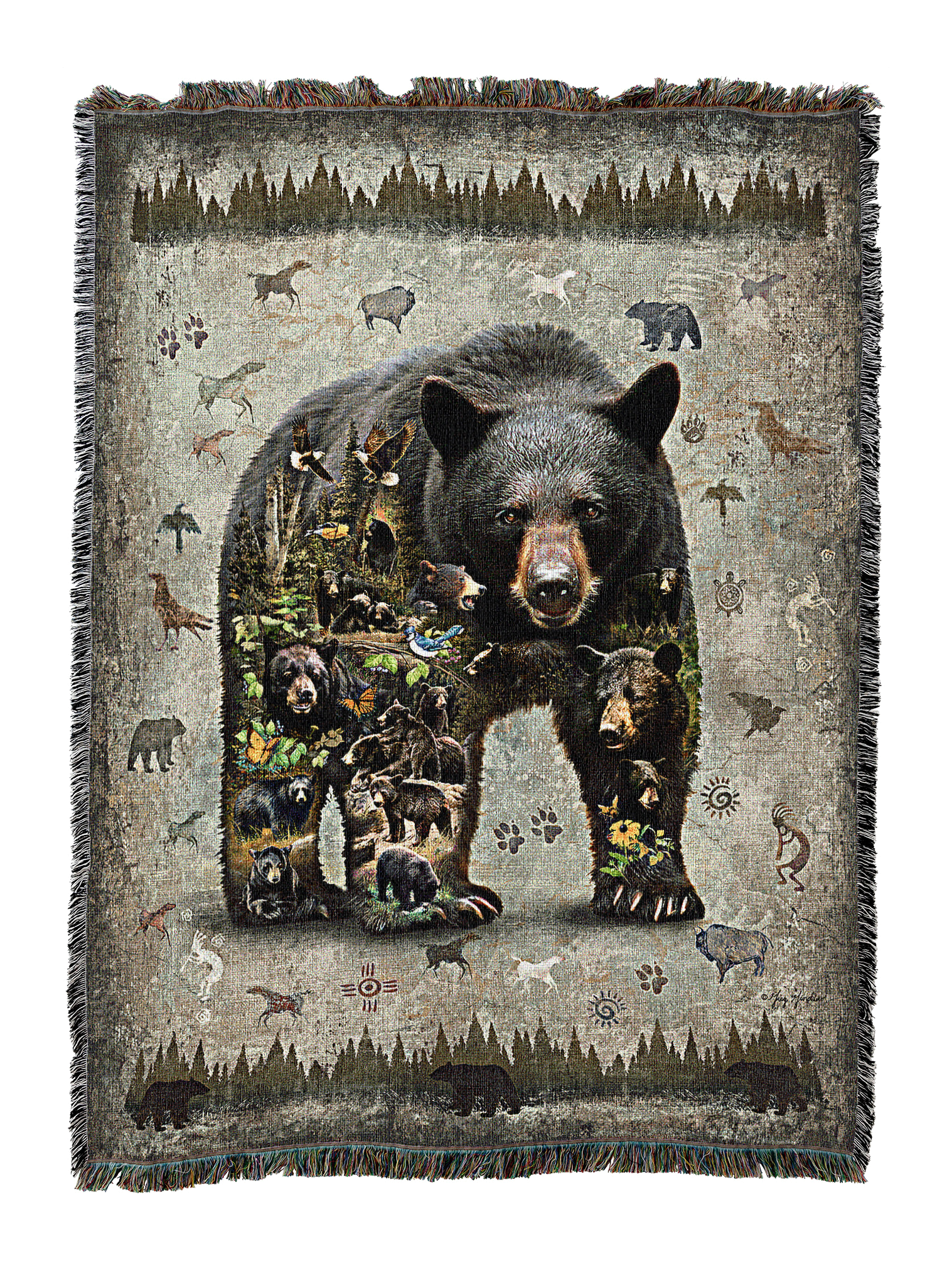 Black Bear Blanket A