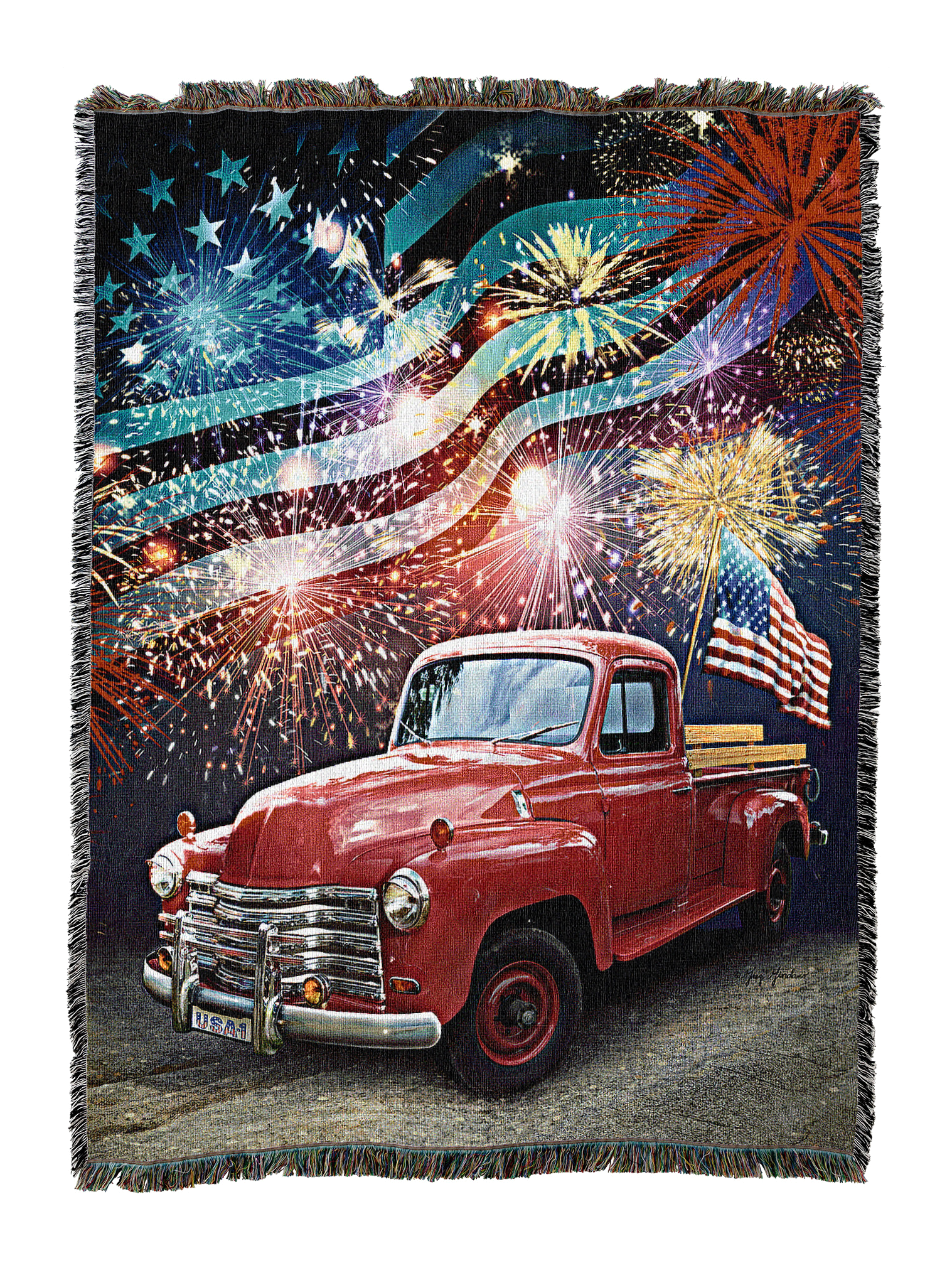 Truck fireworks Blanket