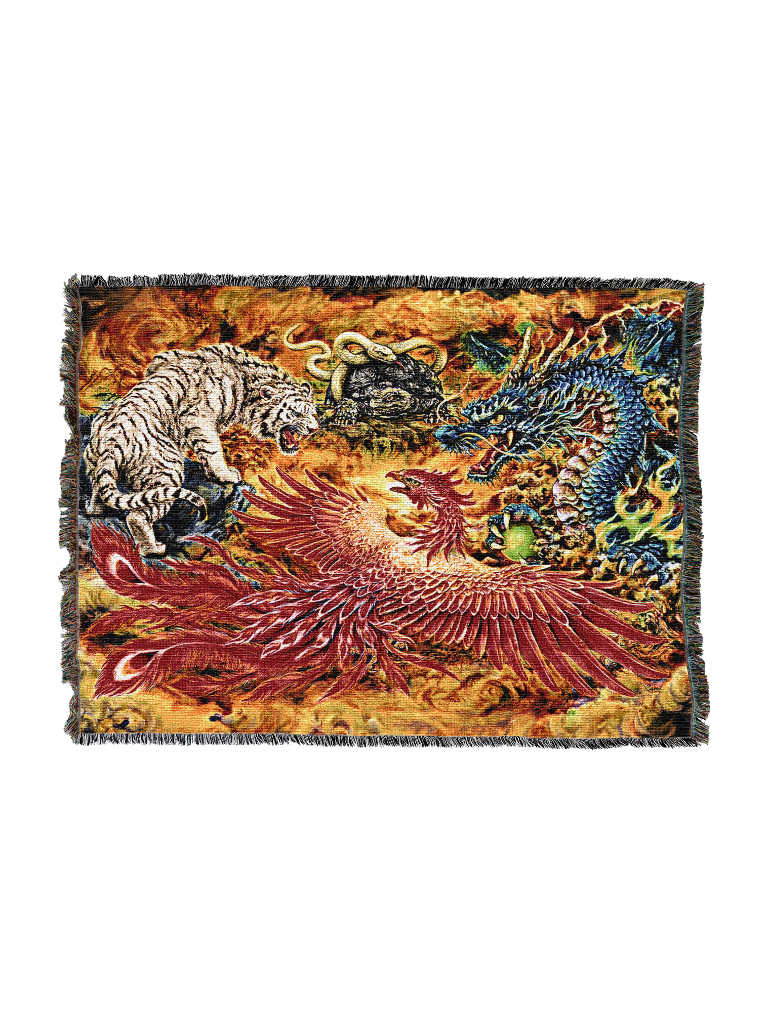 Four Heavenly Beasts Blankets Blanket