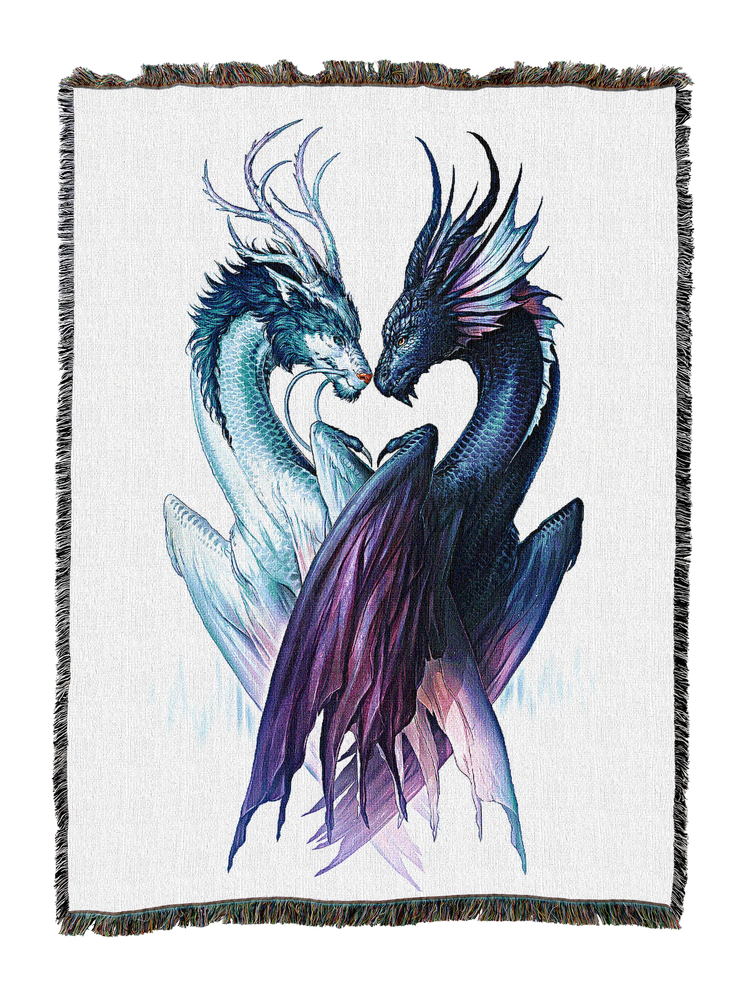 Yin And Yang Dragons Blanket