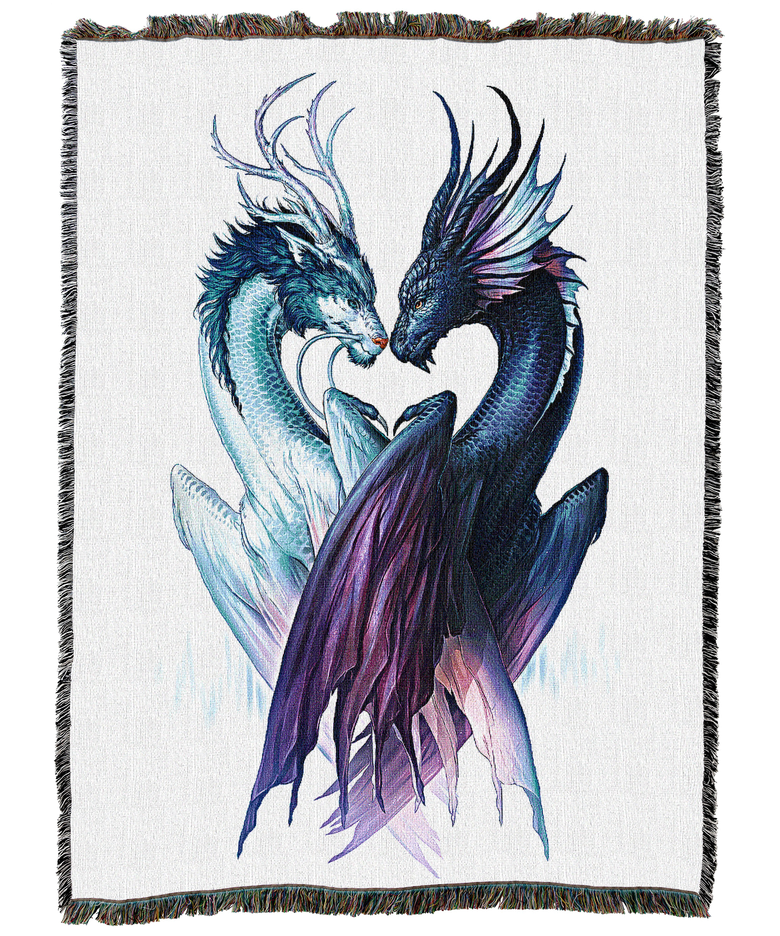 Yin and Yang Dragons Blanket