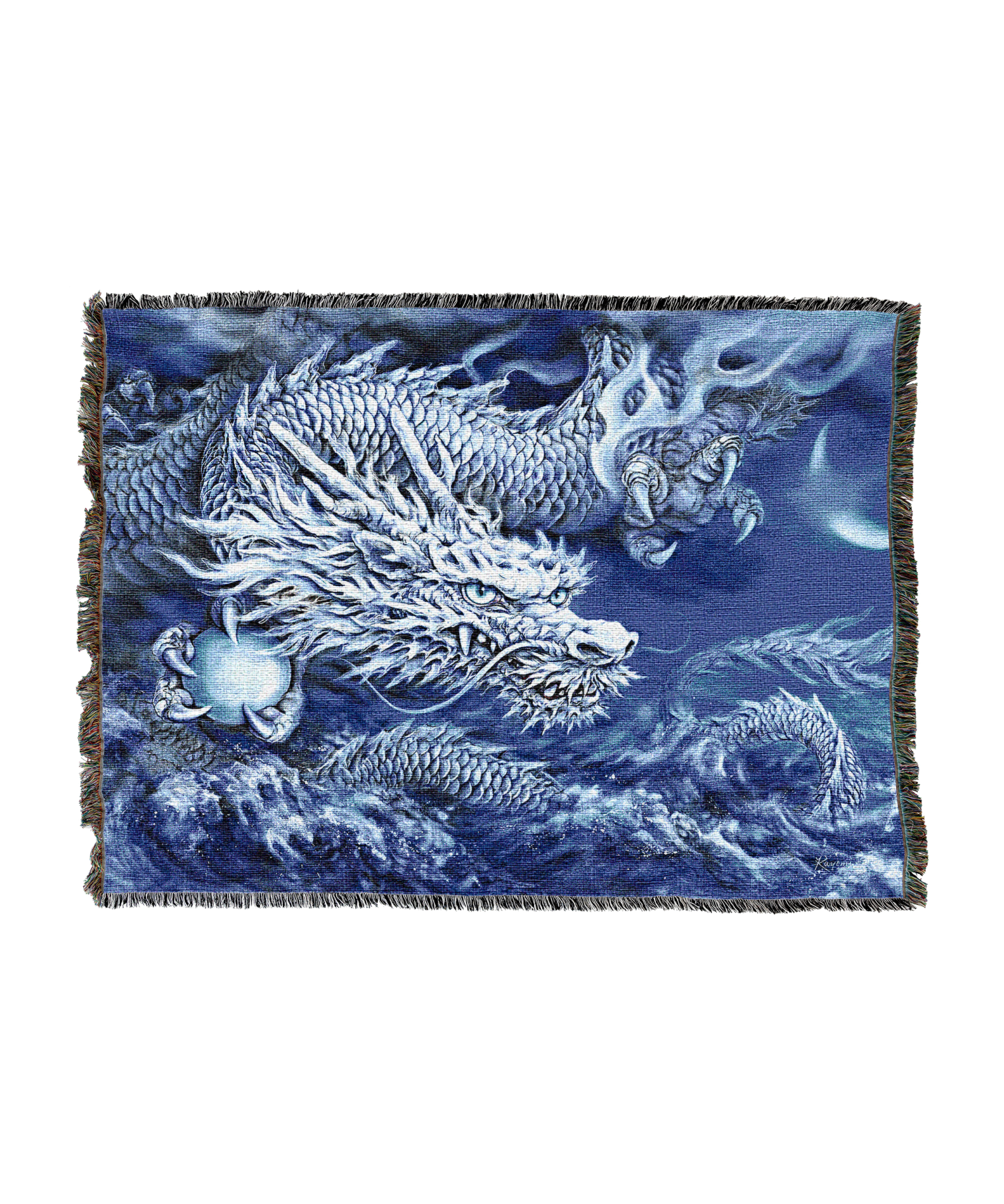 White Dragon Blanket