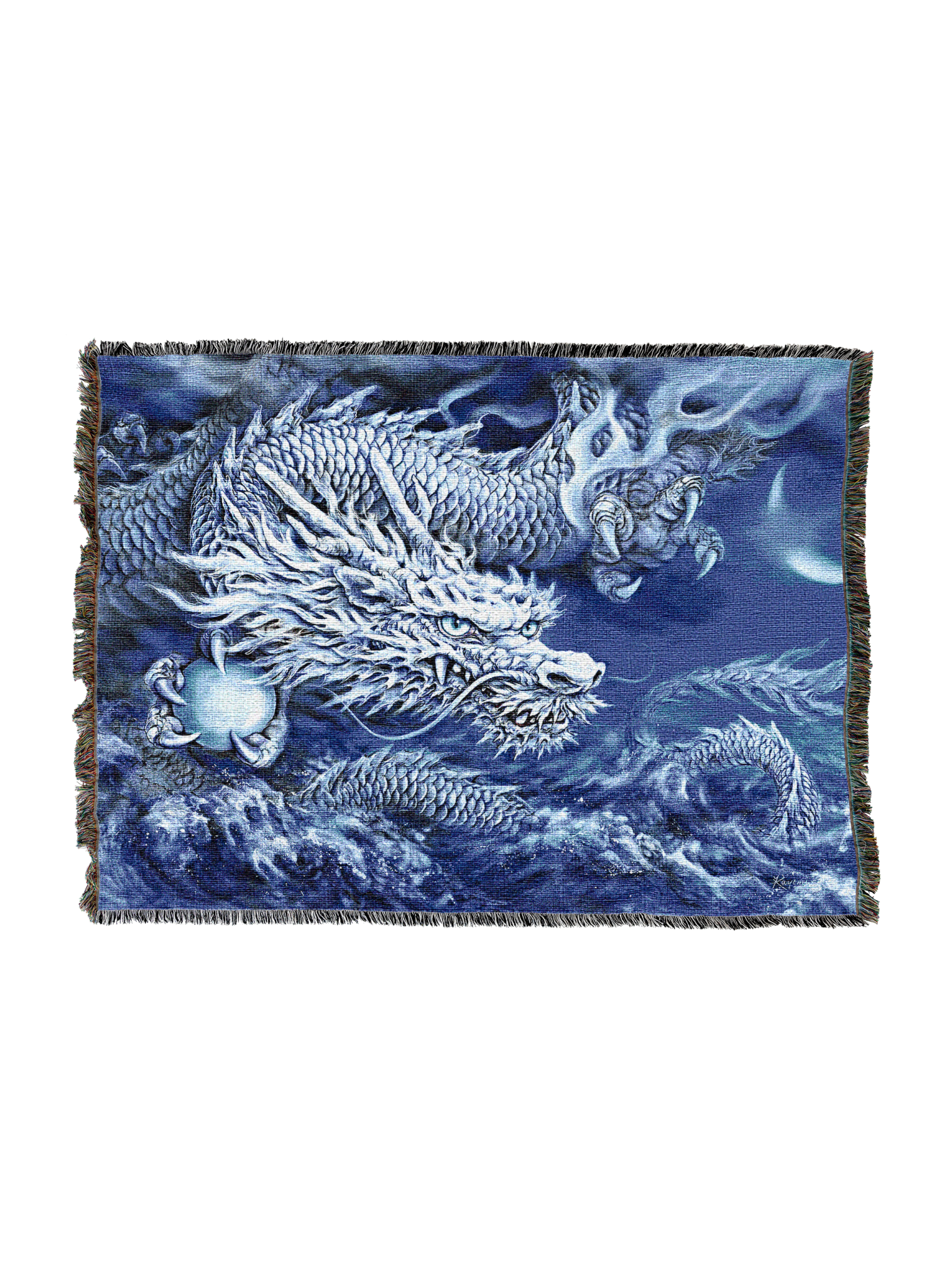 White Dragon Blanket