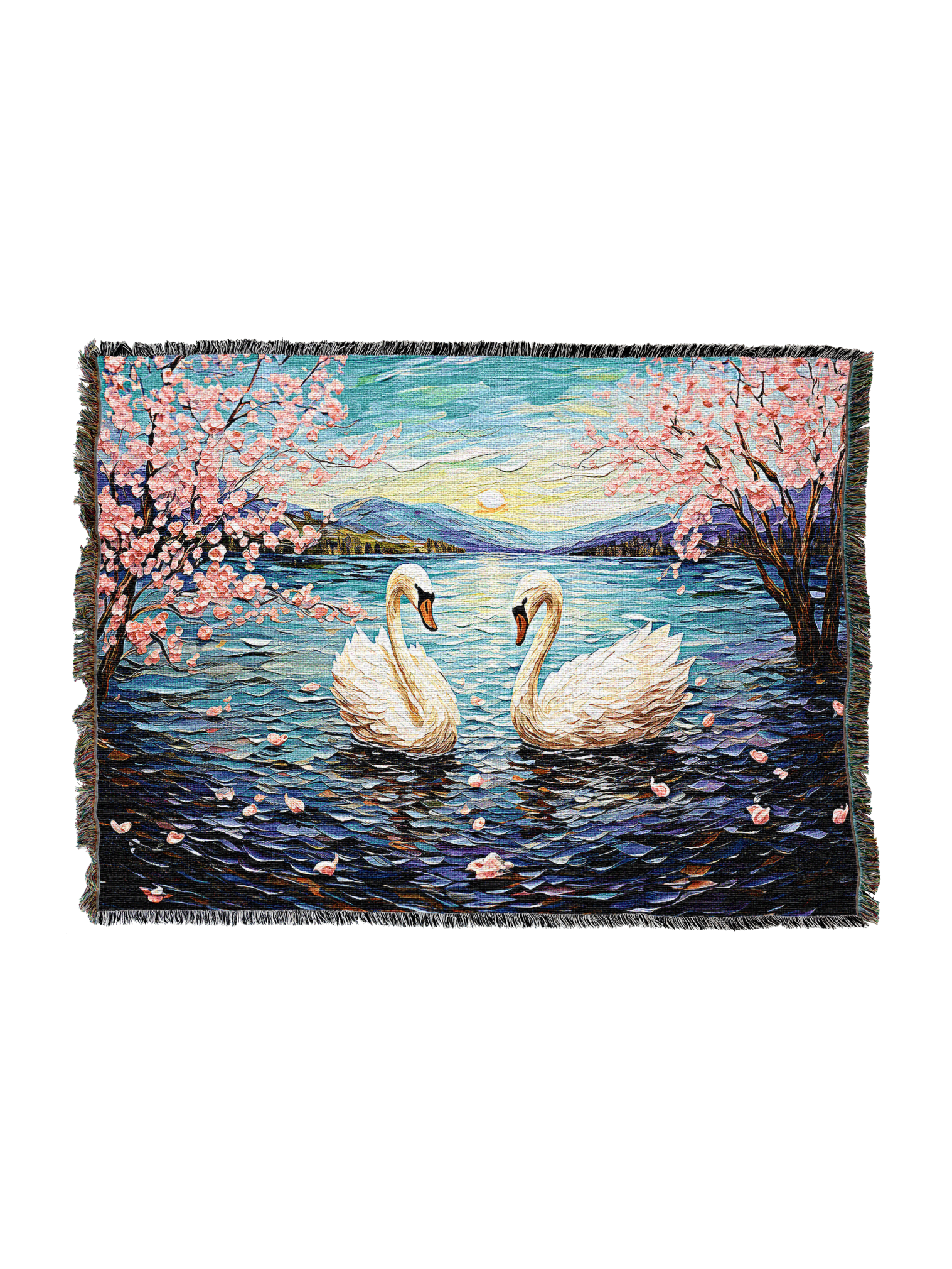 Pair Of Swans Blanket