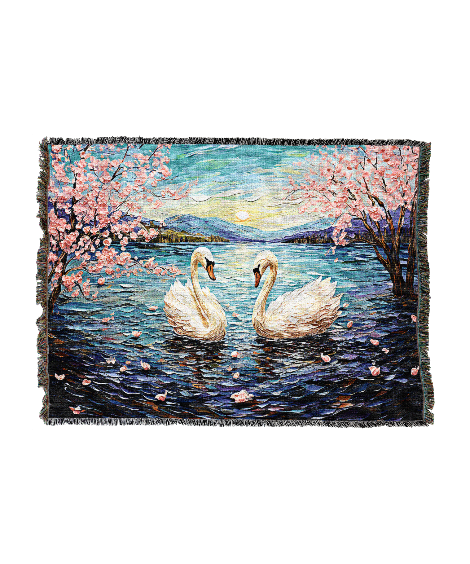 Pair Of Swans Blanket